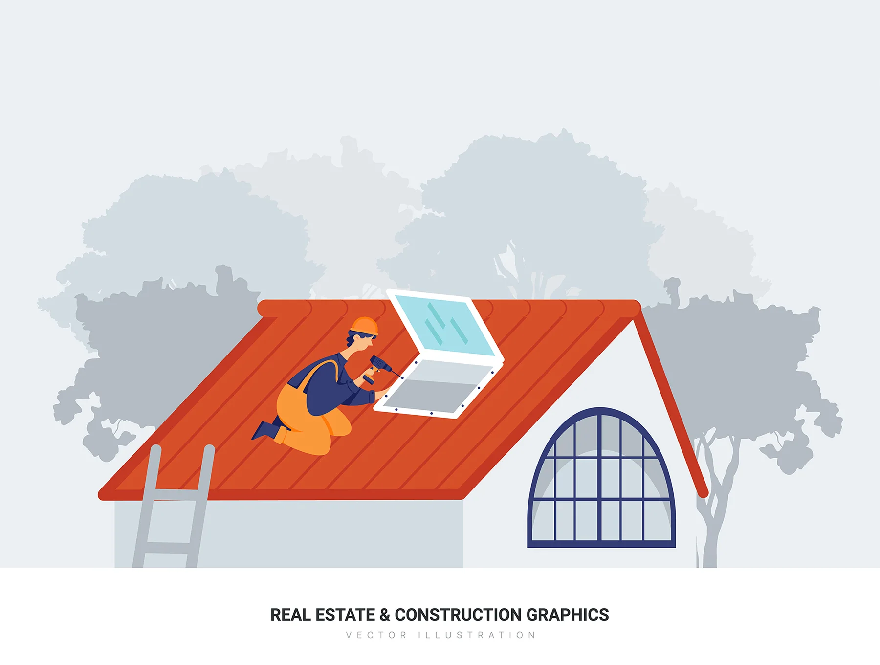Aquarius - Real Estate & Construction Vector Scenes 12
