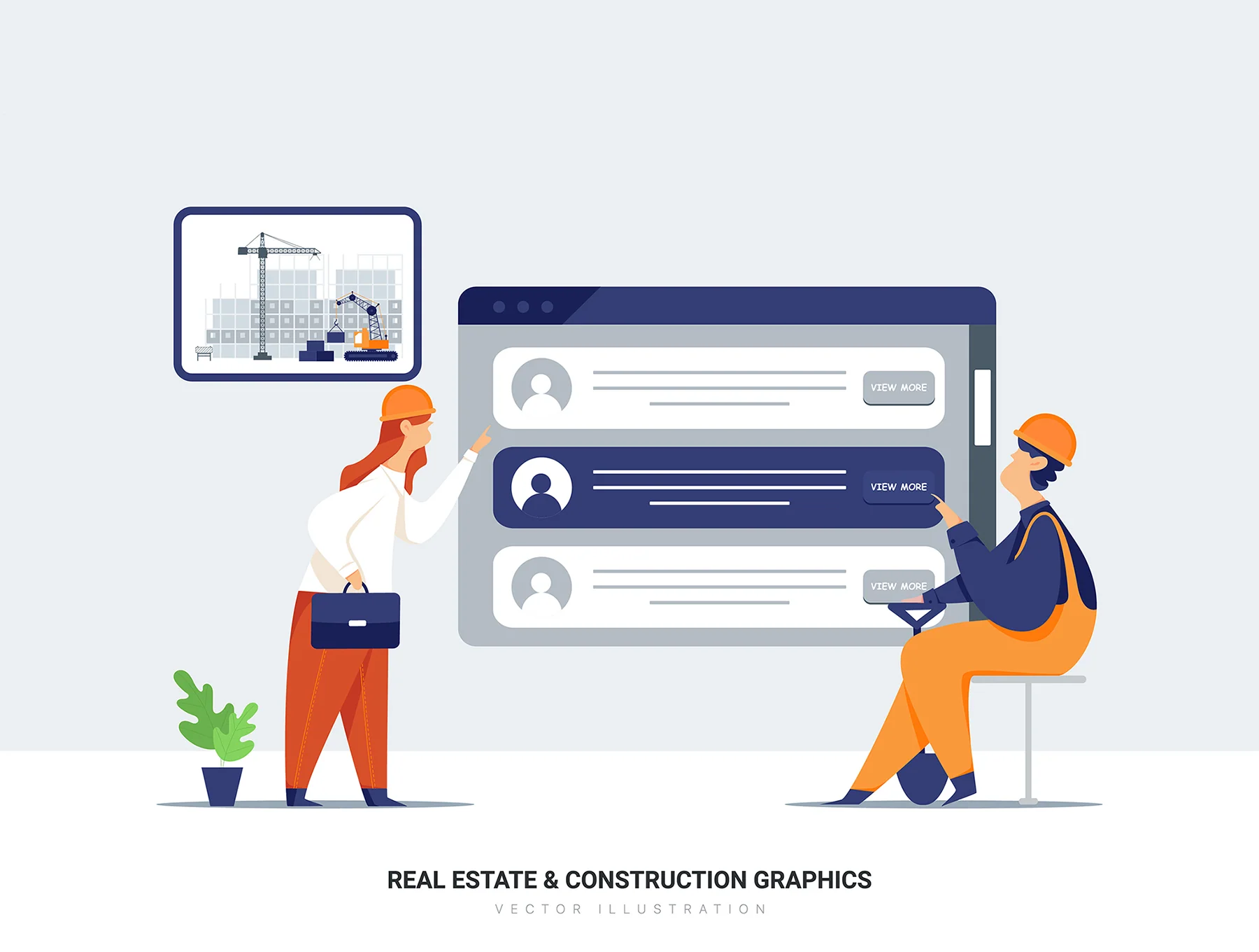 Aquarius - Real Estate & Construction Vector Scenes 3