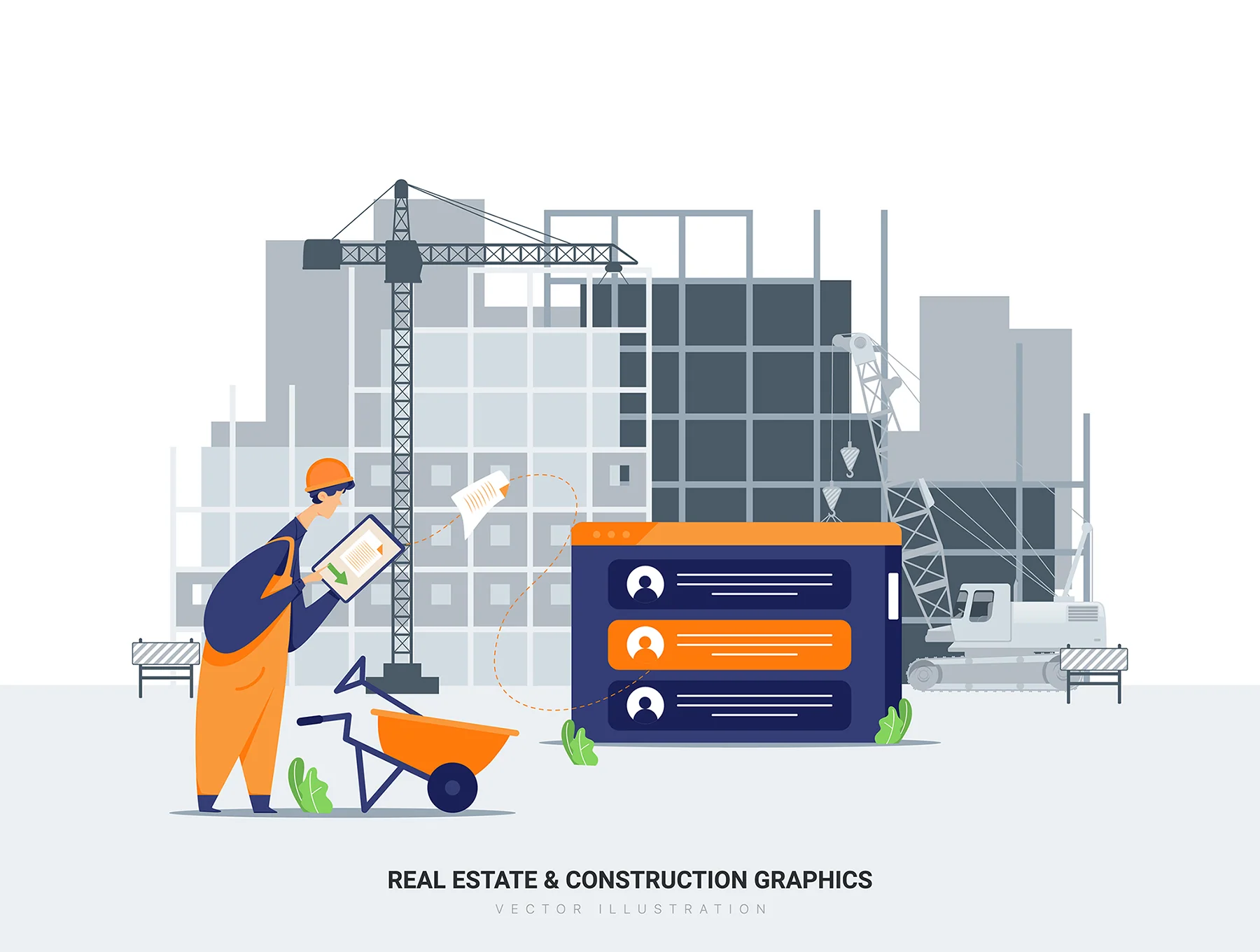 Aquarius - Real Estate & Construction Vector Scenes 4