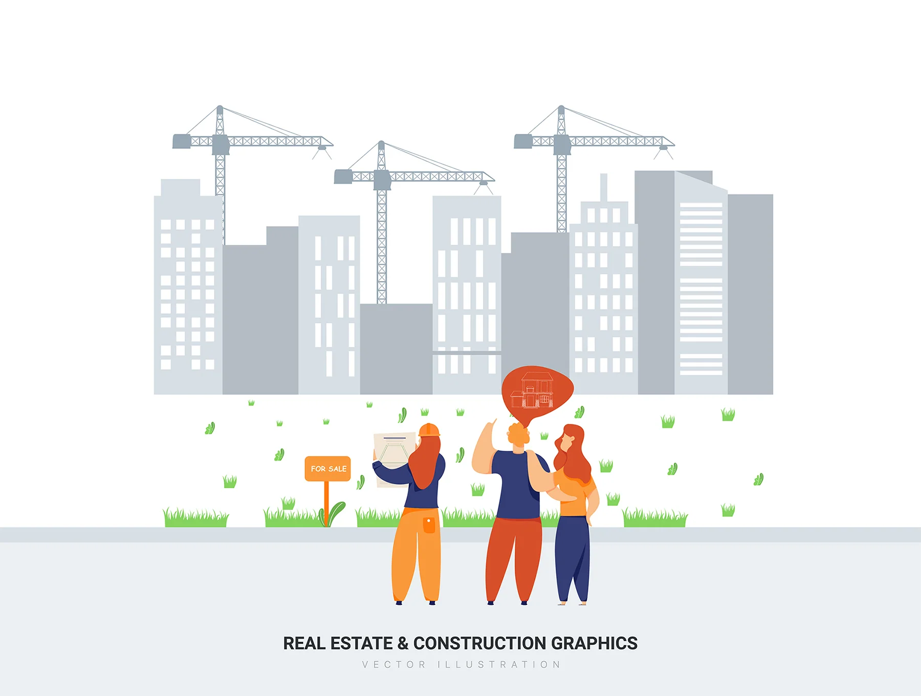 Aquarius - Real Estate & Construction Vector Scenes 5