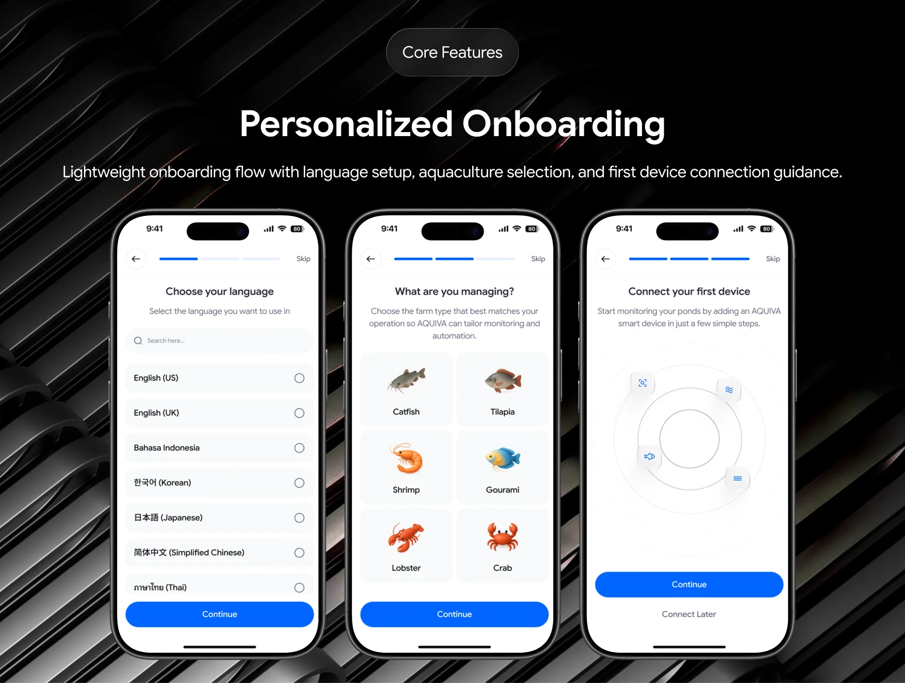 AQUIVA - Smart Aquaculture Management App UI Kit 4