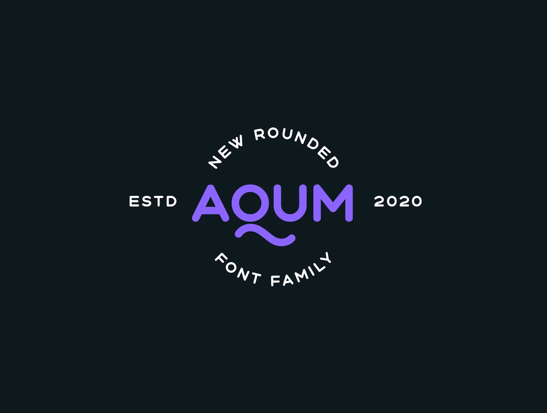 Aqum 2 - rounded font family