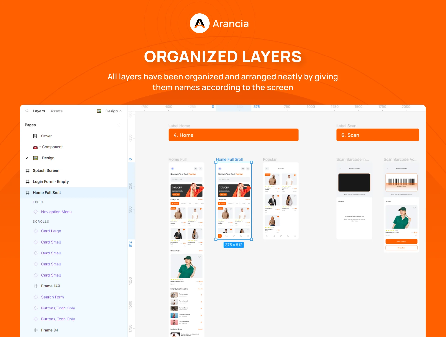 Arancia – Fashion App UI KIT 4