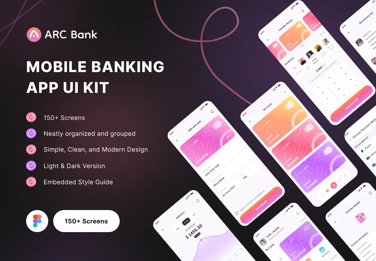 ARC - Mobile Banking UI Kit App