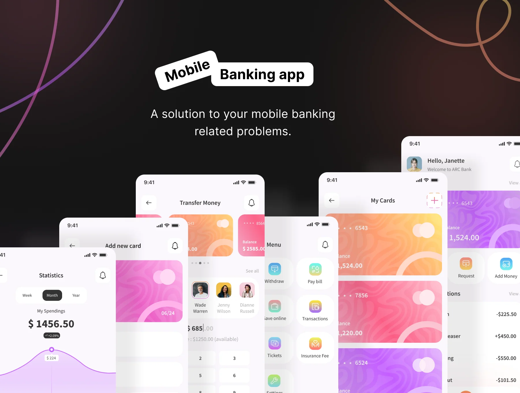 ARC - Mobile Banking UI Kit App 5