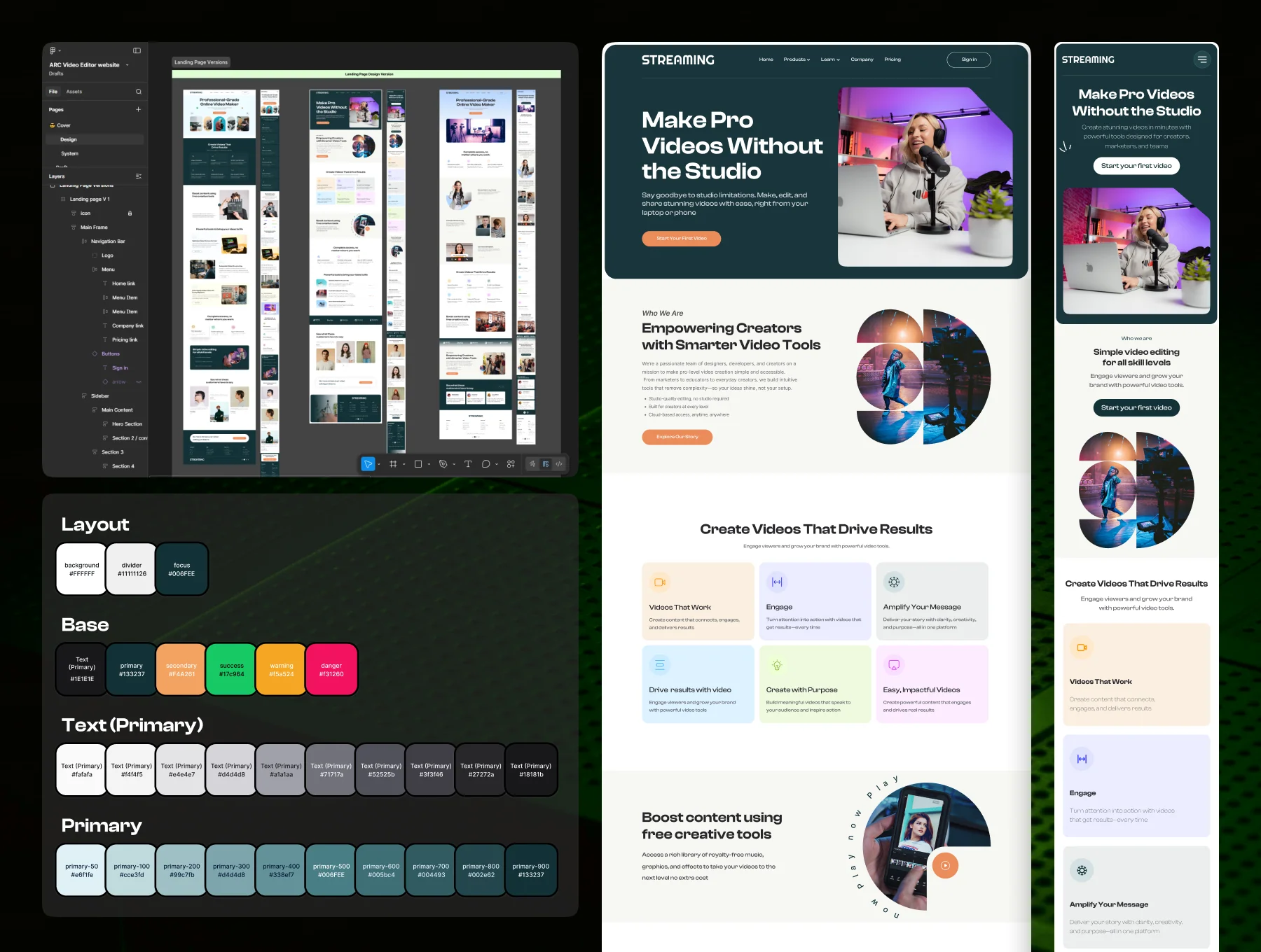 ARC - Video Editor SaaS Website Template UI Kit 5