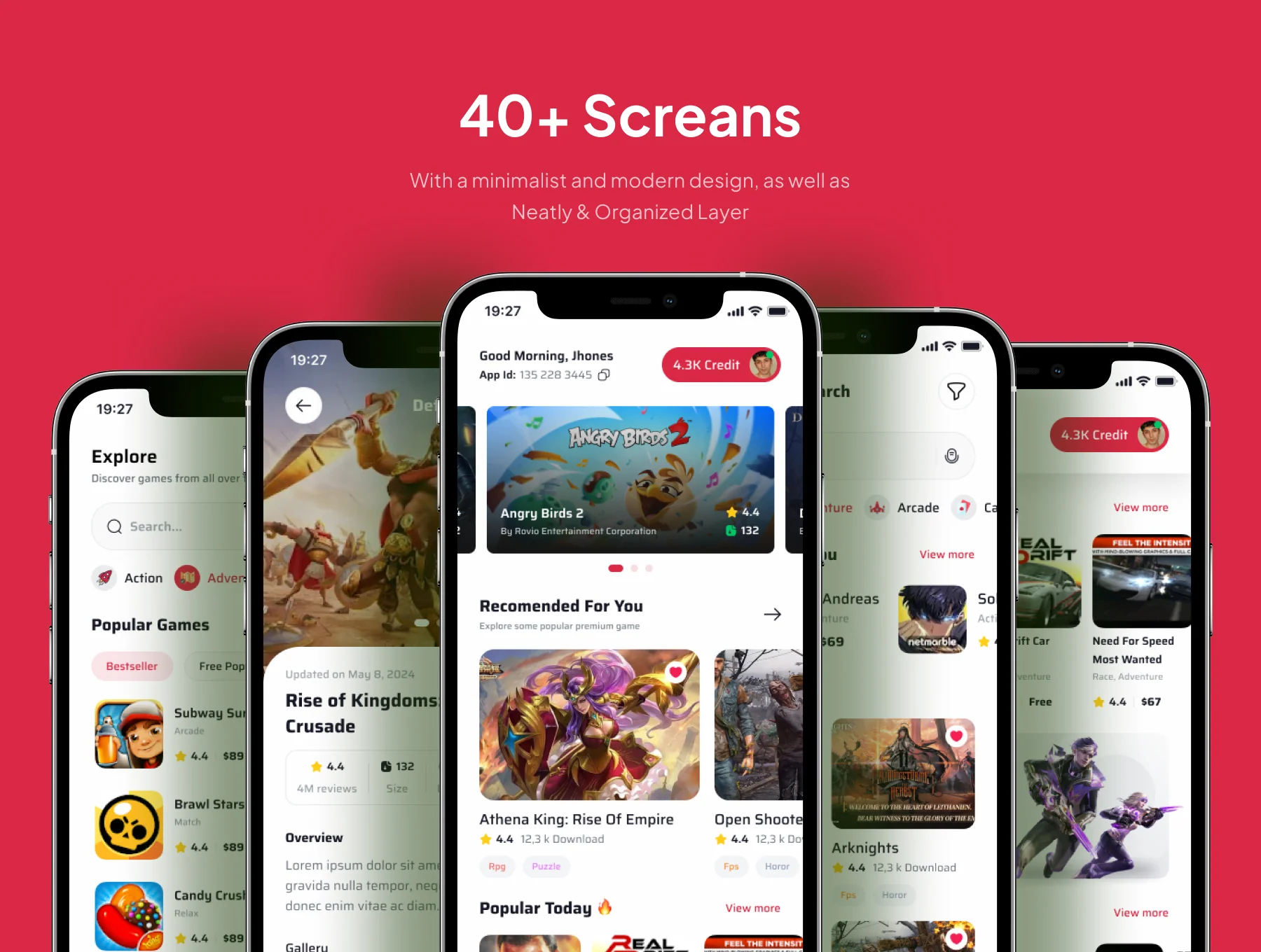 ArcadiaVault - Game Store Mobile App UI Kit 3