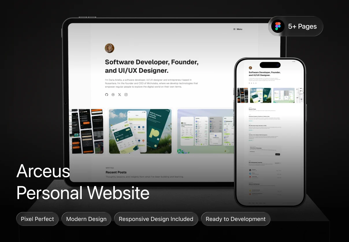 Arceus - Personal Portfolio Website