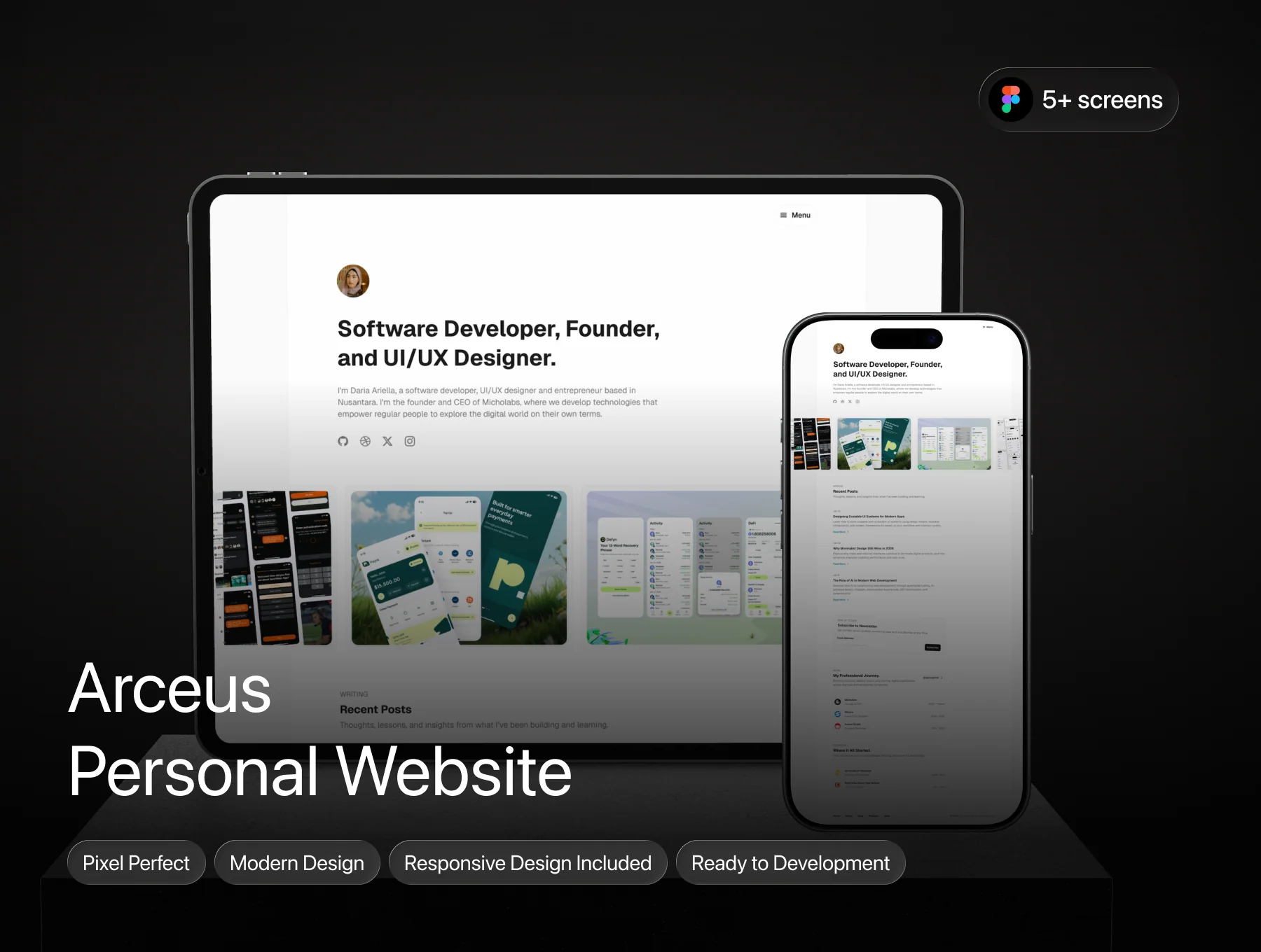 Arceus - Personal Portfolio Website