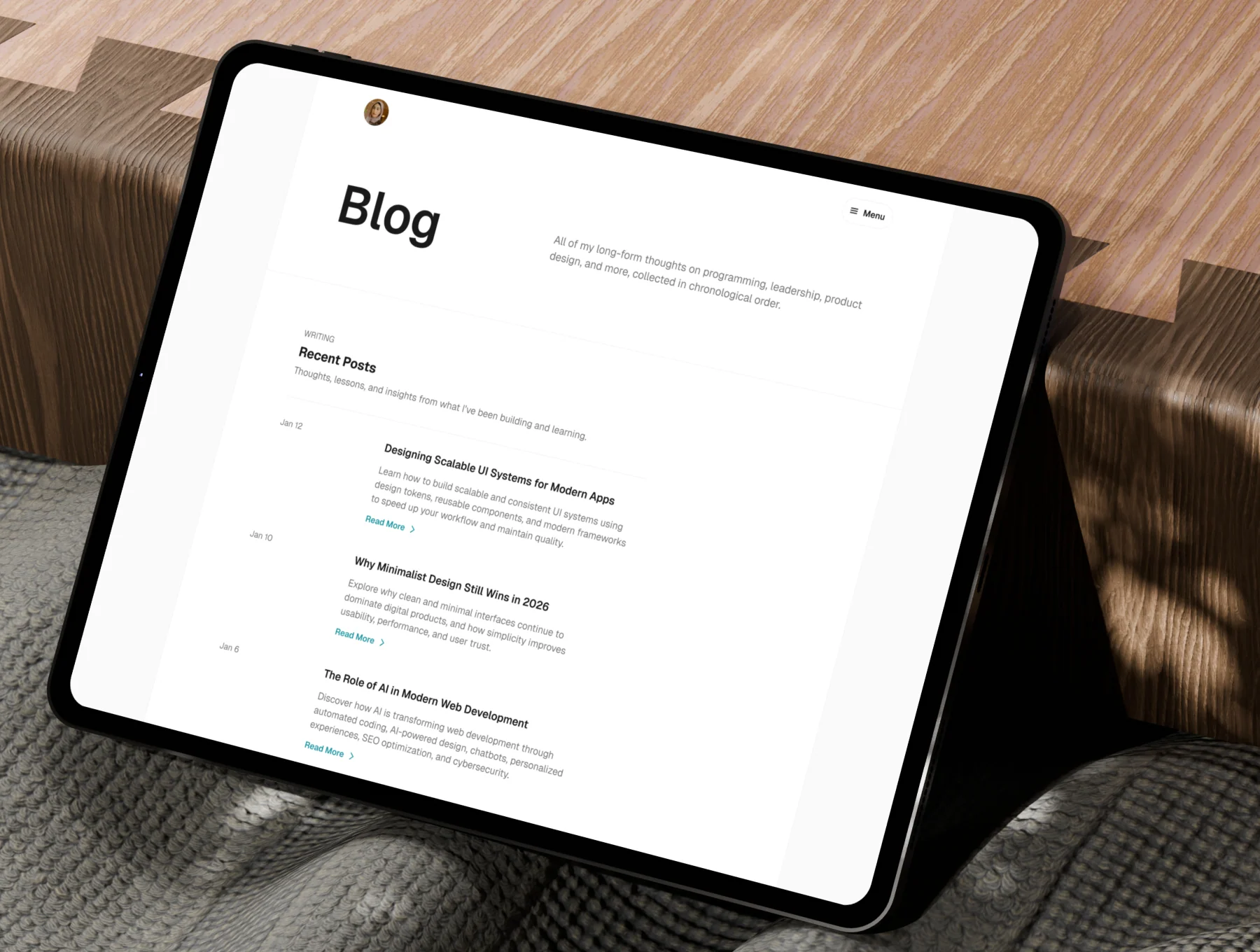 Arceus - Personal Portfolio Website 3