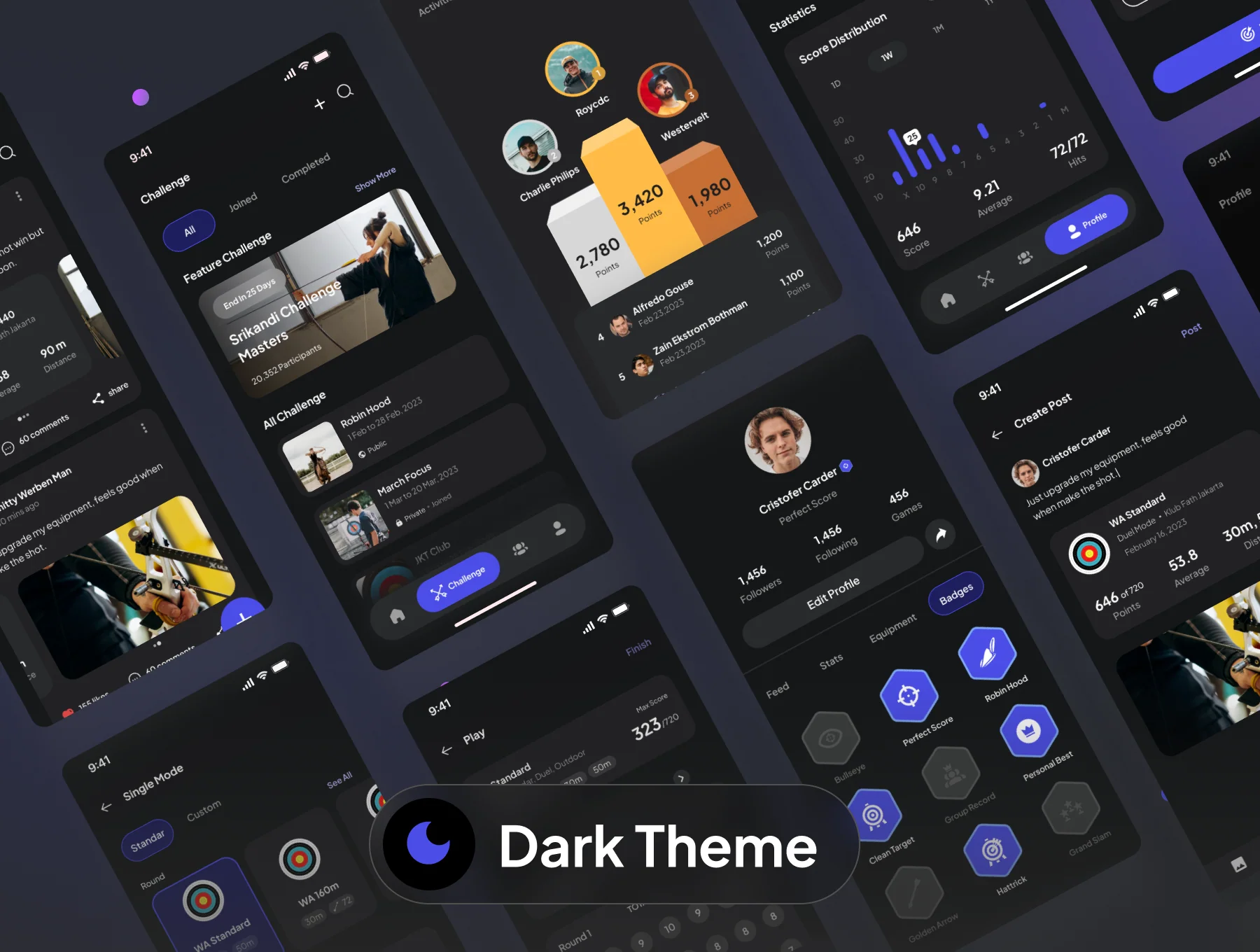Archerzone - Archery Scoring Mobile App UI Kit 8