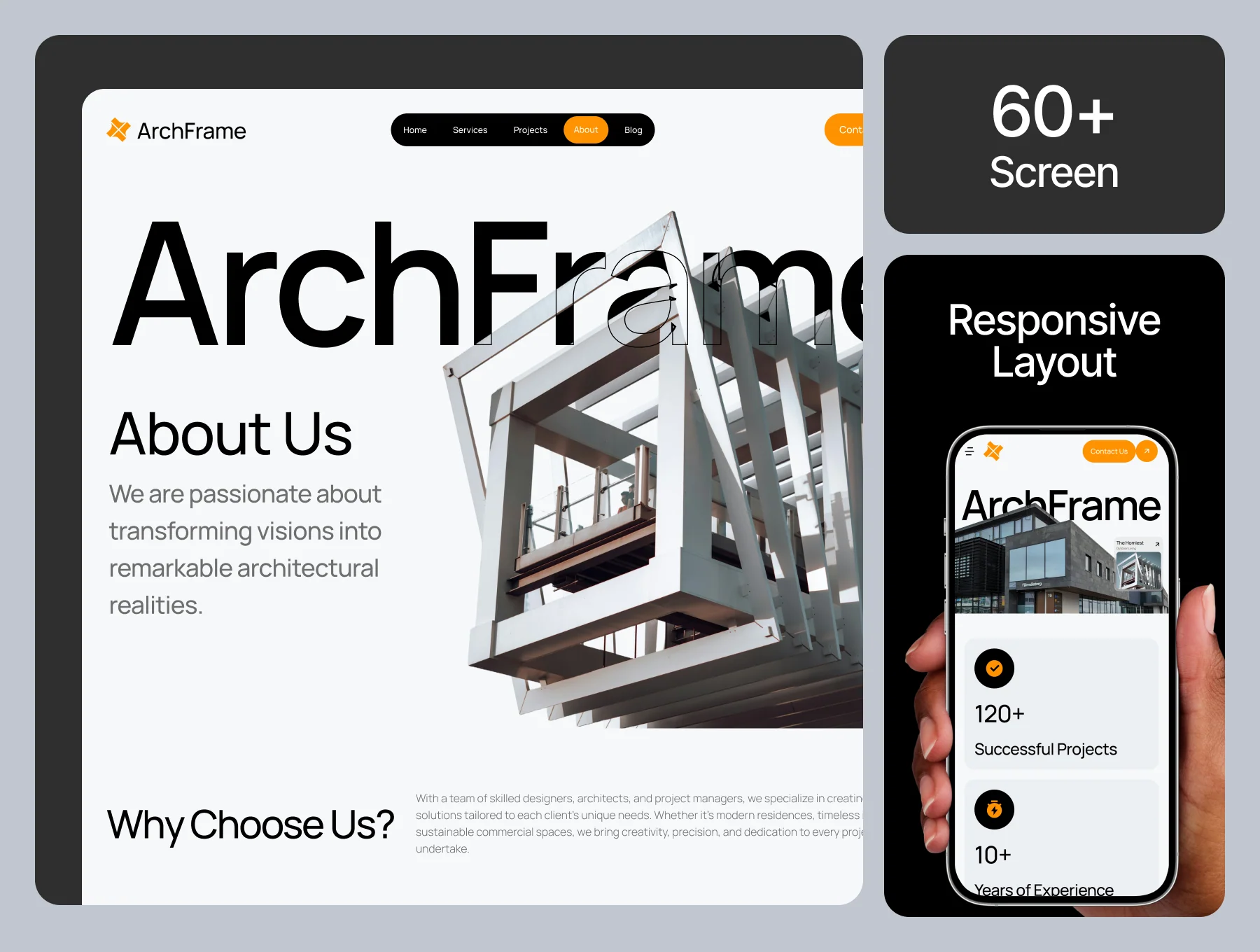 ArchFrame - Architecture Website UI KIT 2