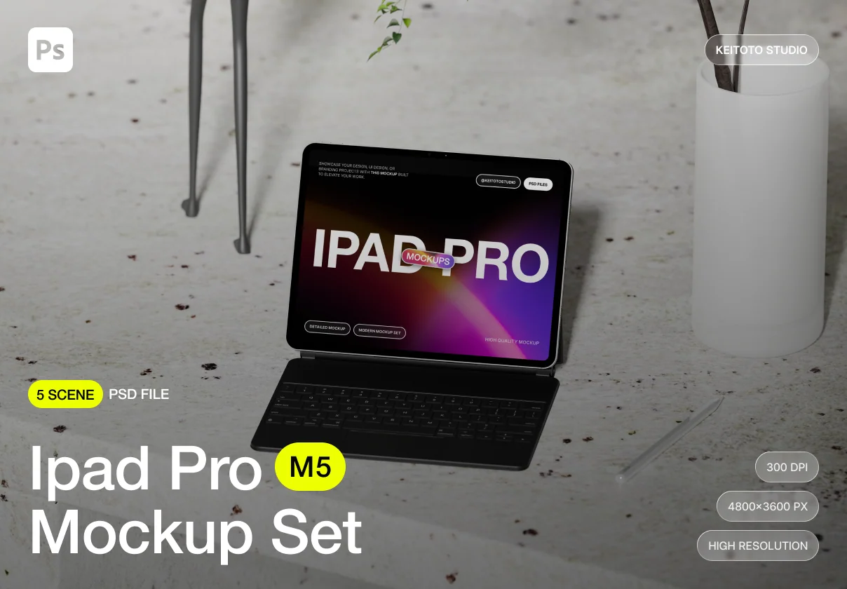 Architectural Space iPad Pro Mockup Bundle