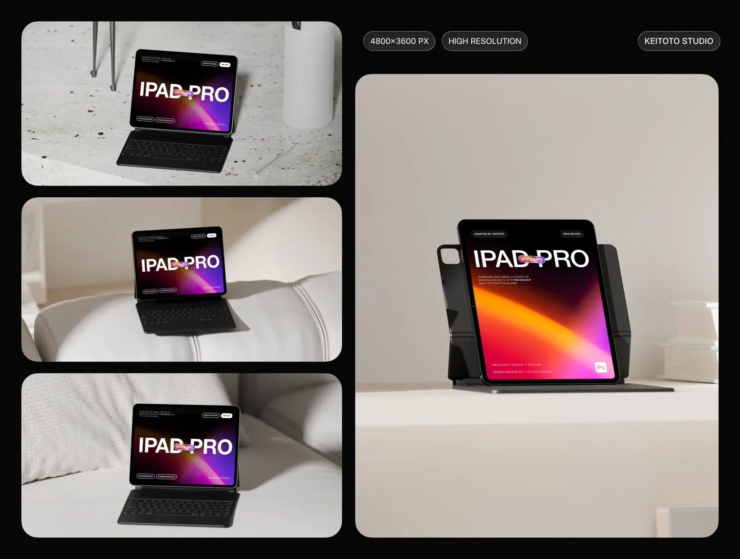 Architectural Space iPad Pro Mockup Bundle 2