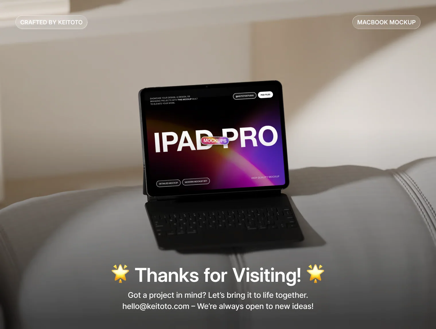 Architectural Space iPad Pro Mockup Bundle 4