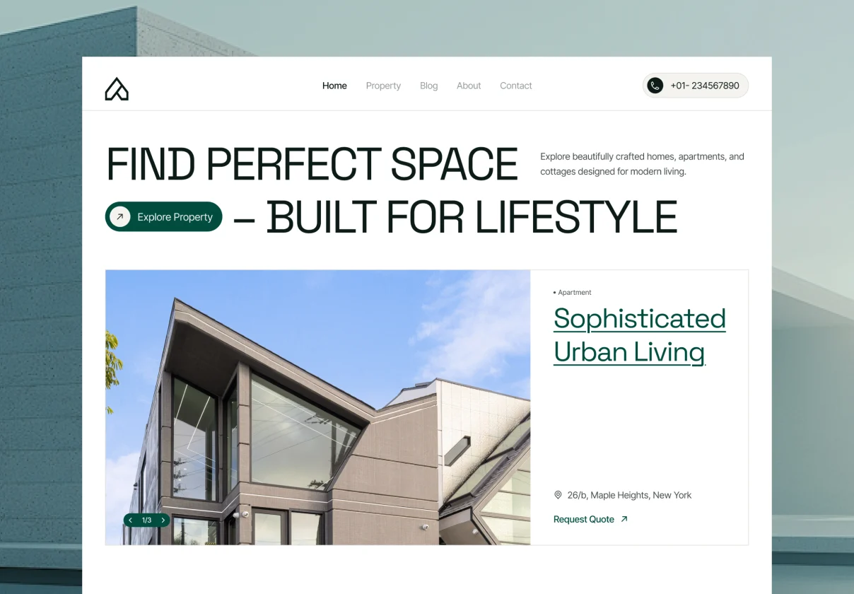 Architecture Firms & Real Estate Studios Modern Framer Template