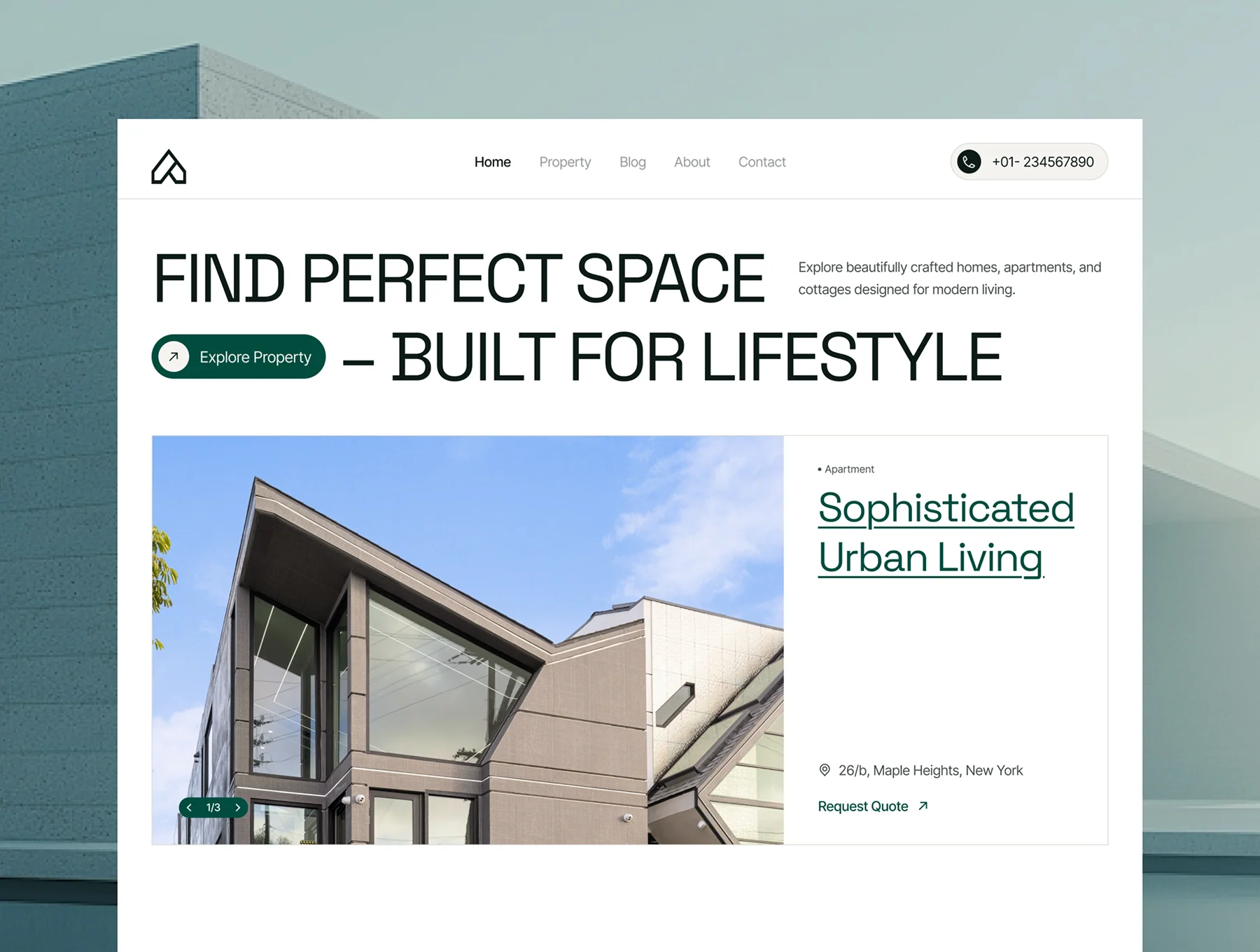 Architecture Firms & Real Estate Studios Modern Framer Template 4