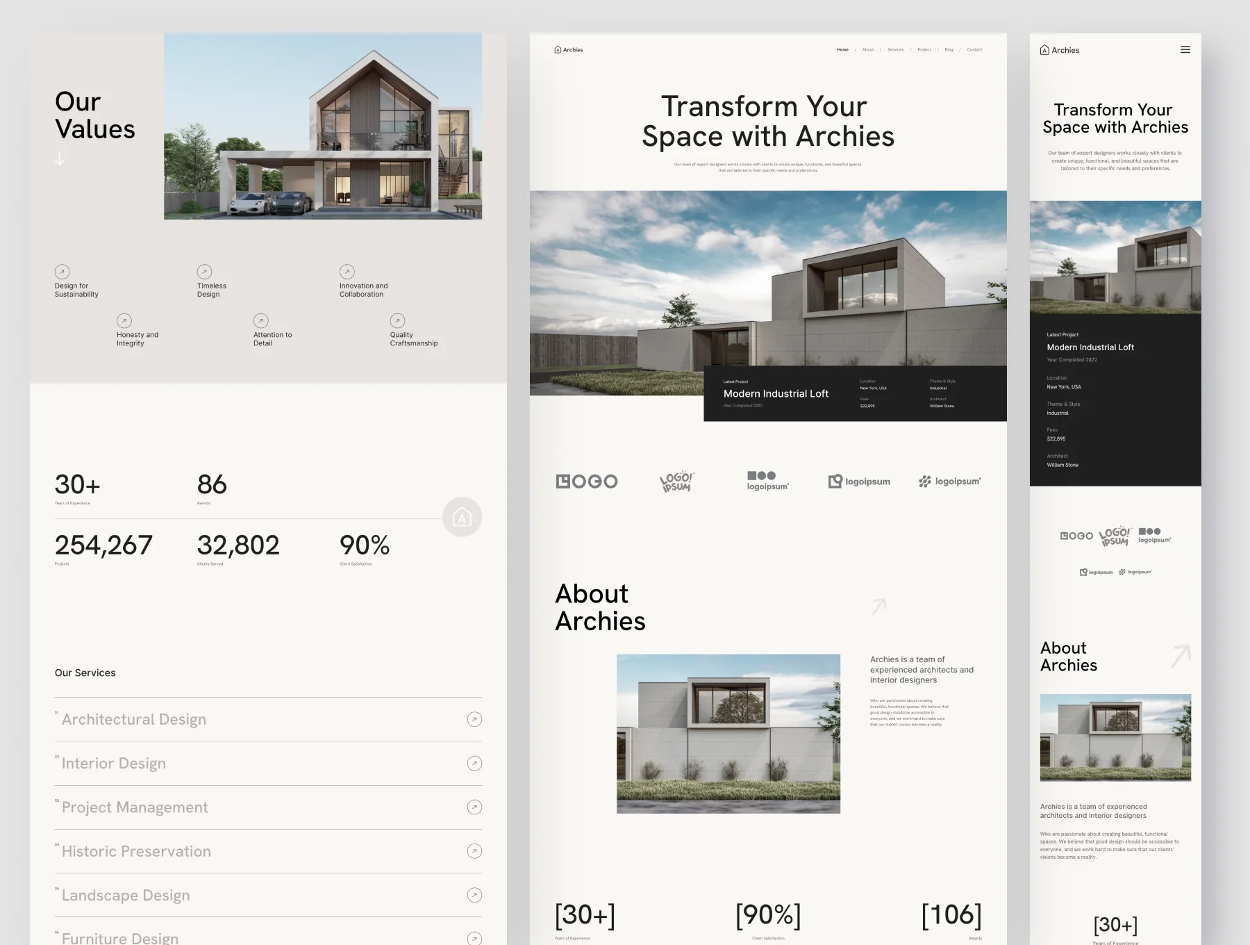 Architecture & Interior Design Framer Template