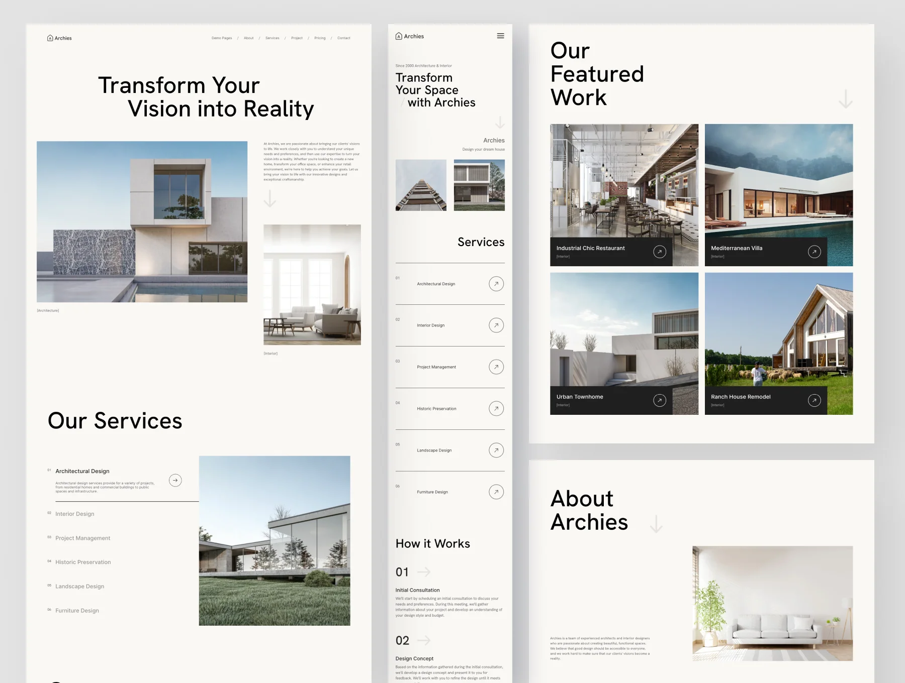 Architecture & Interior Design Framer Template 2