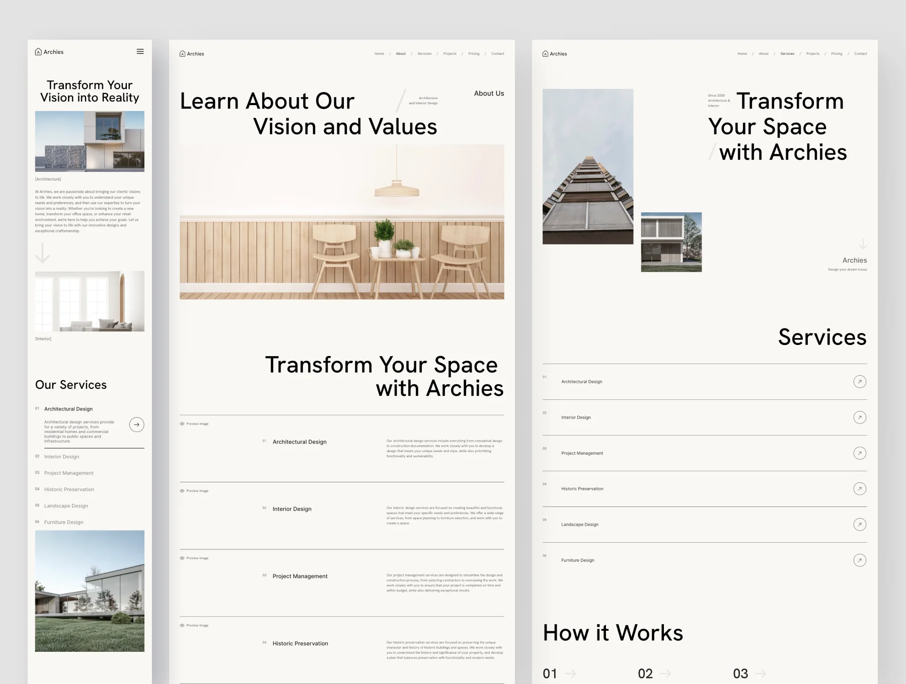 Architecture & Interior Design Framer Template 3