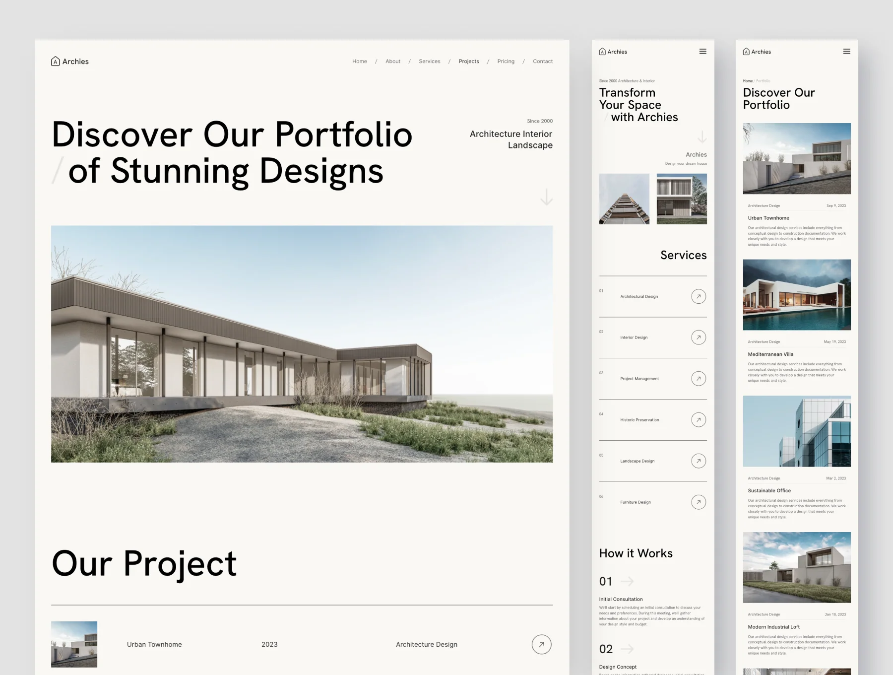 Architecture & Interior Design Framer Template 4