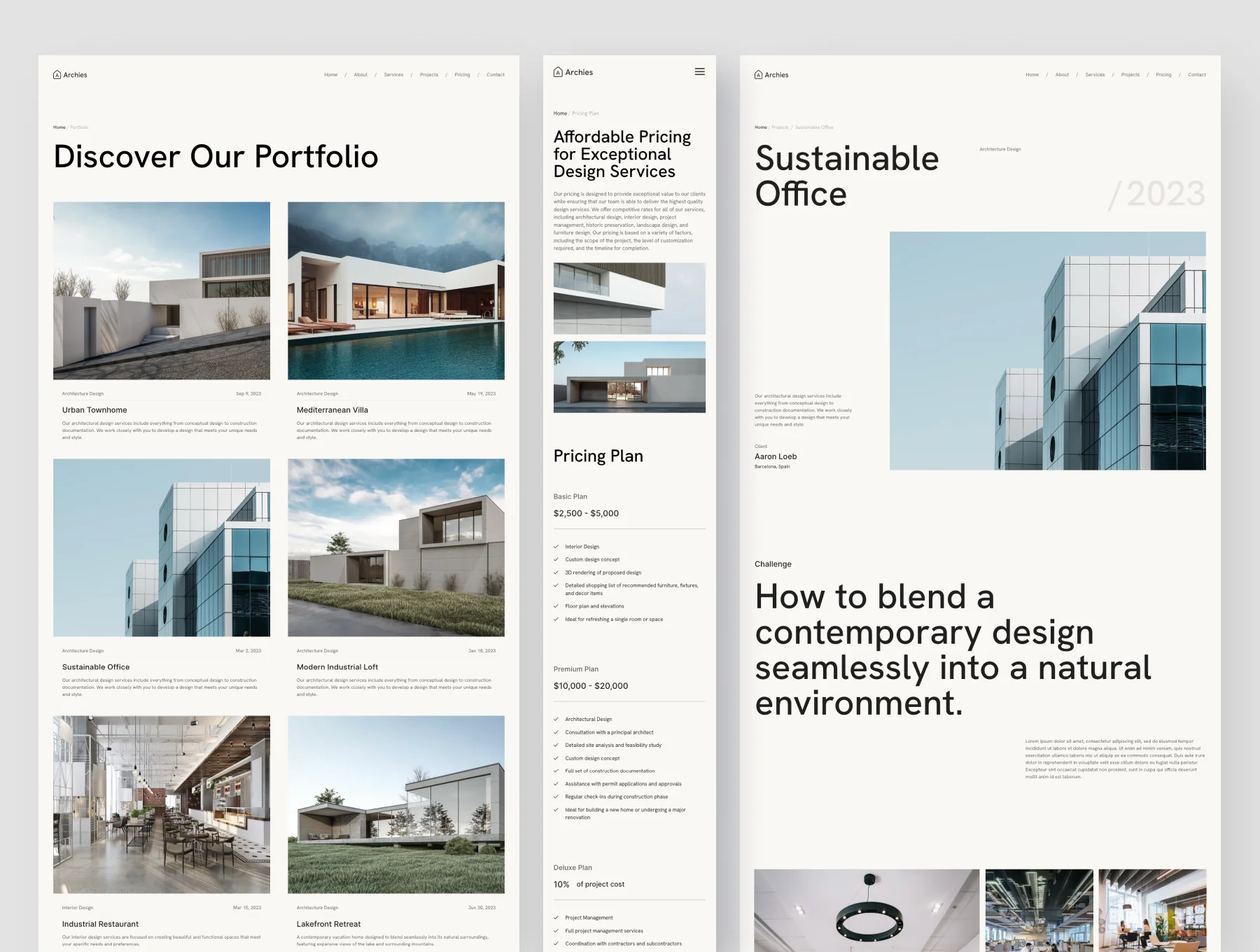 Architecture & Interior Design Framer Template 5