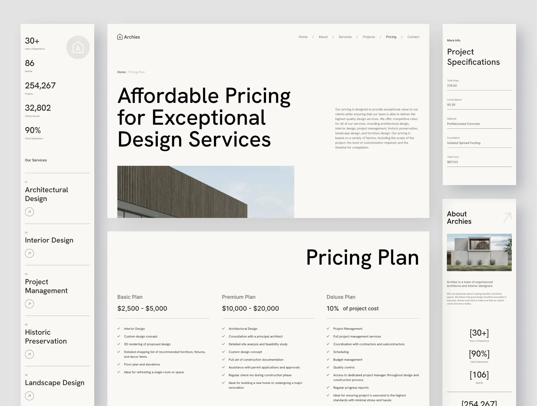 Architecture & Interior Design Framer Template 6