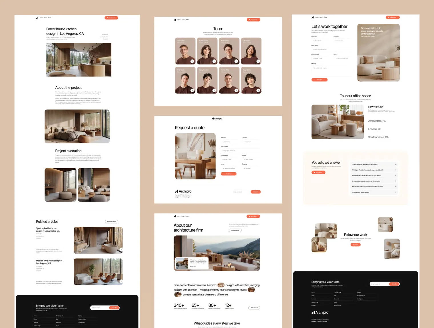 Architecture & Interior Design Studio Website Template 4