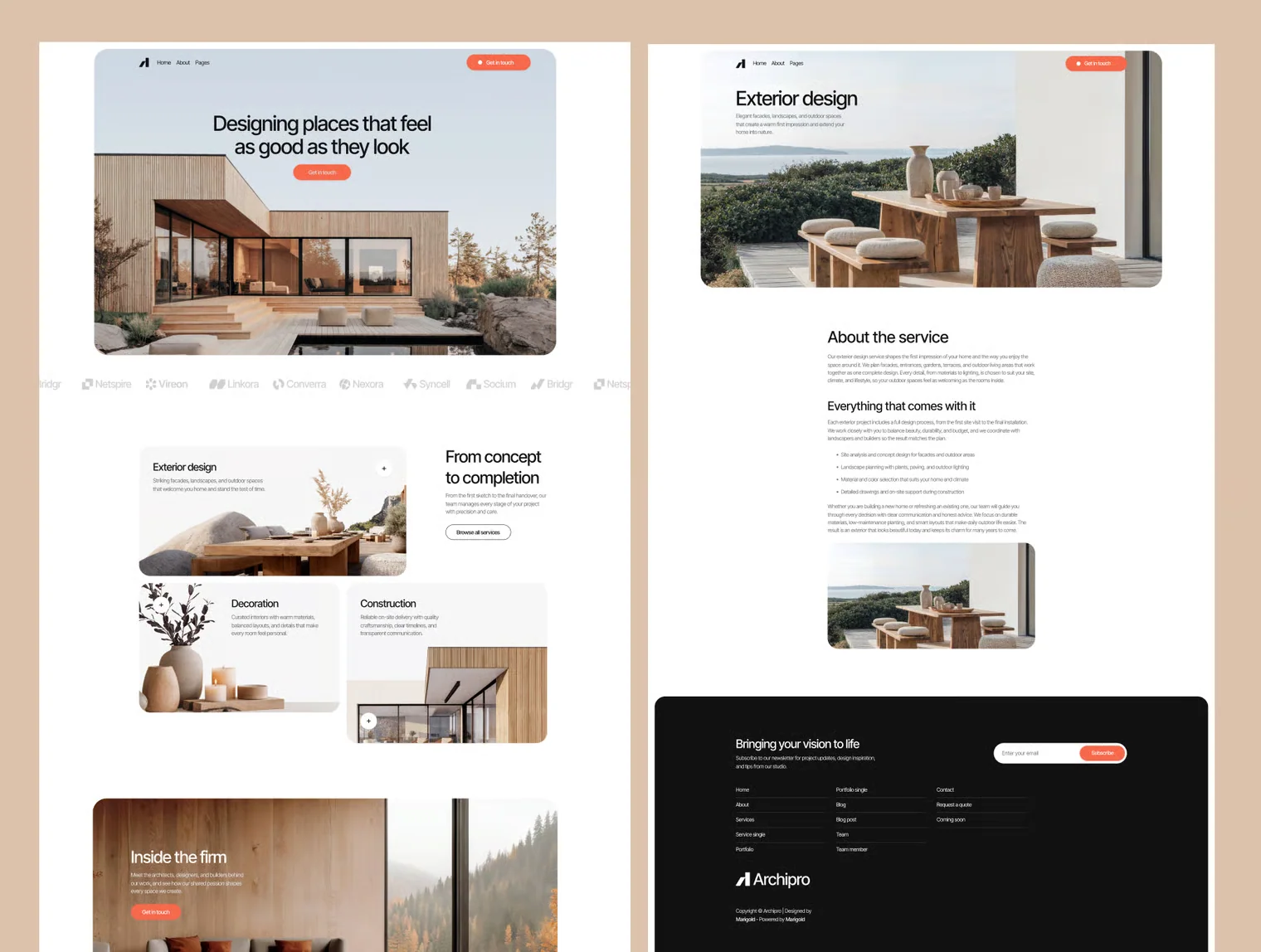 Architecture & Interior Design Studio Website Template 5