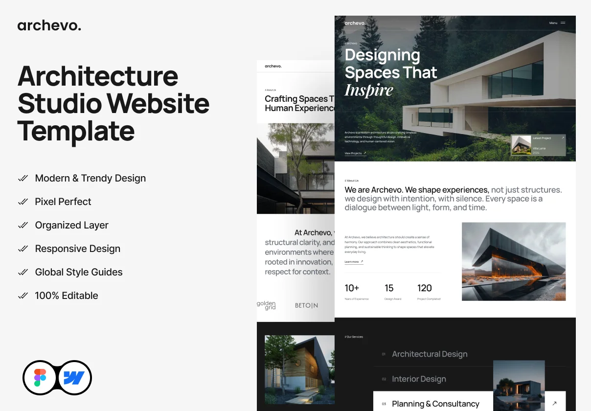 Archevo - Architecture Studio Website Template