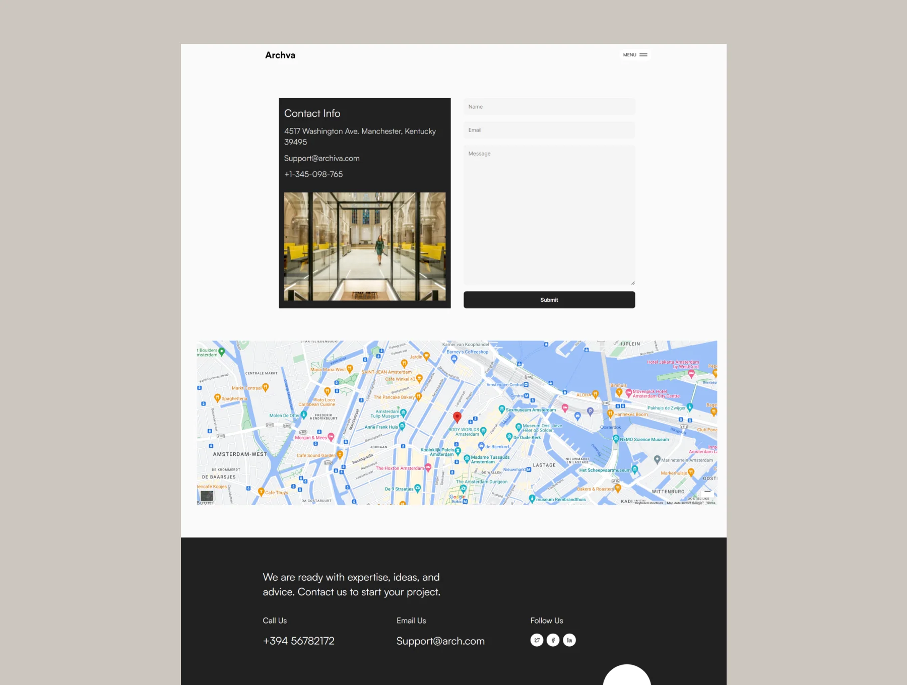 Archva - Architecture Framer Template 4