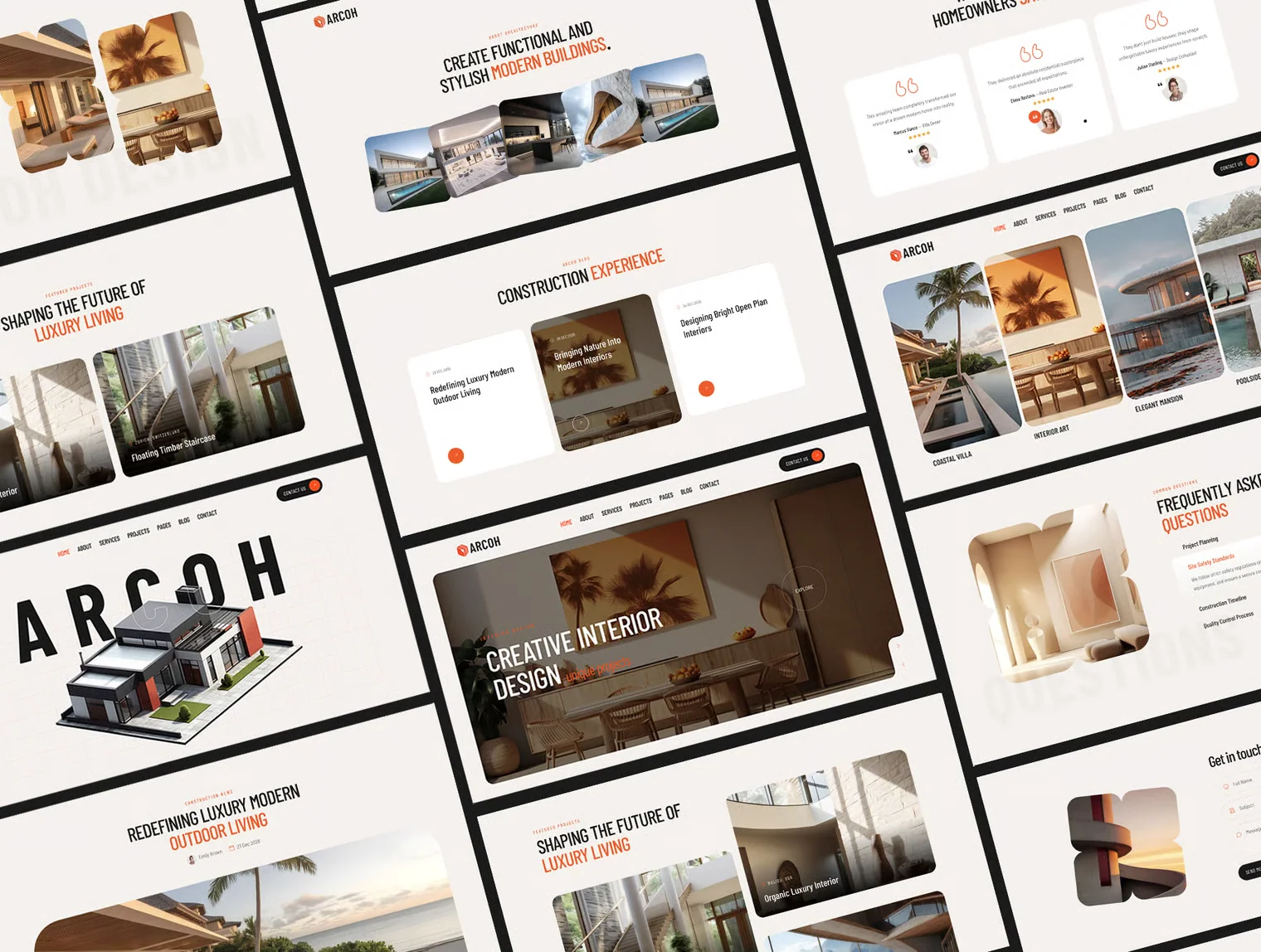 Arcoh - Construction, Architecture & Interior Template + AI Assistant Pack 2