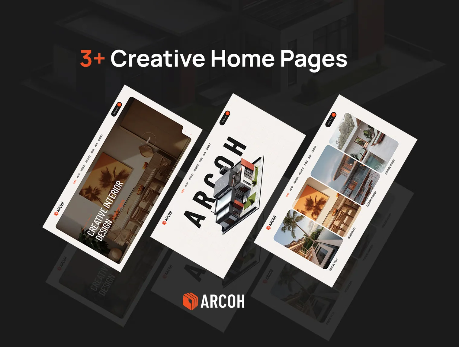 Arcoh - Construction, Architecture & Interior Template + AI Assistant Pack 3