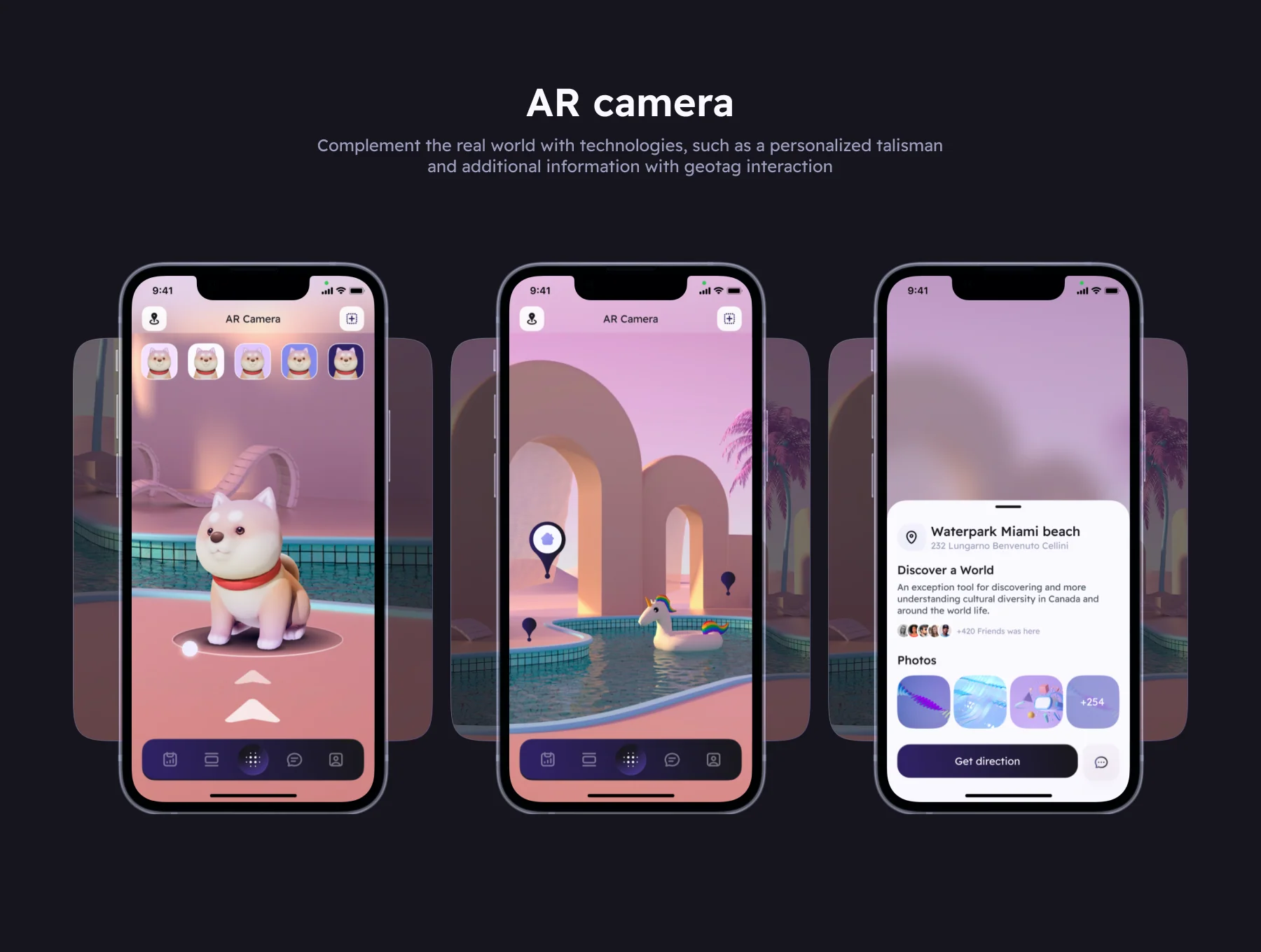 AREA – AR city guide app & design UI kit 4