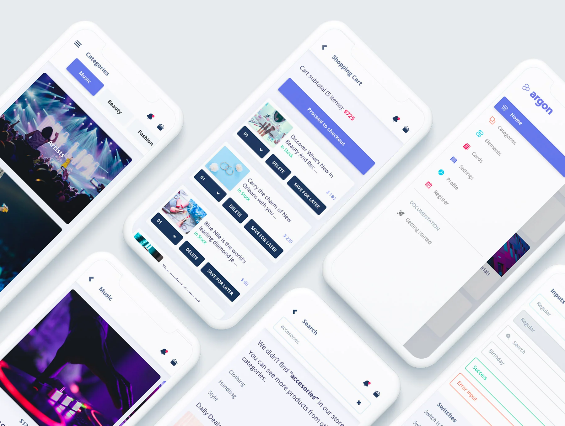 Argon Mobile UI Kit Pro 6