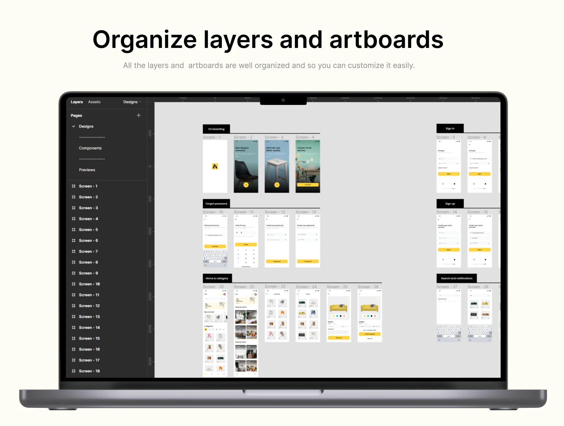 Arino - Furniture ecommerce App UI Kit 4