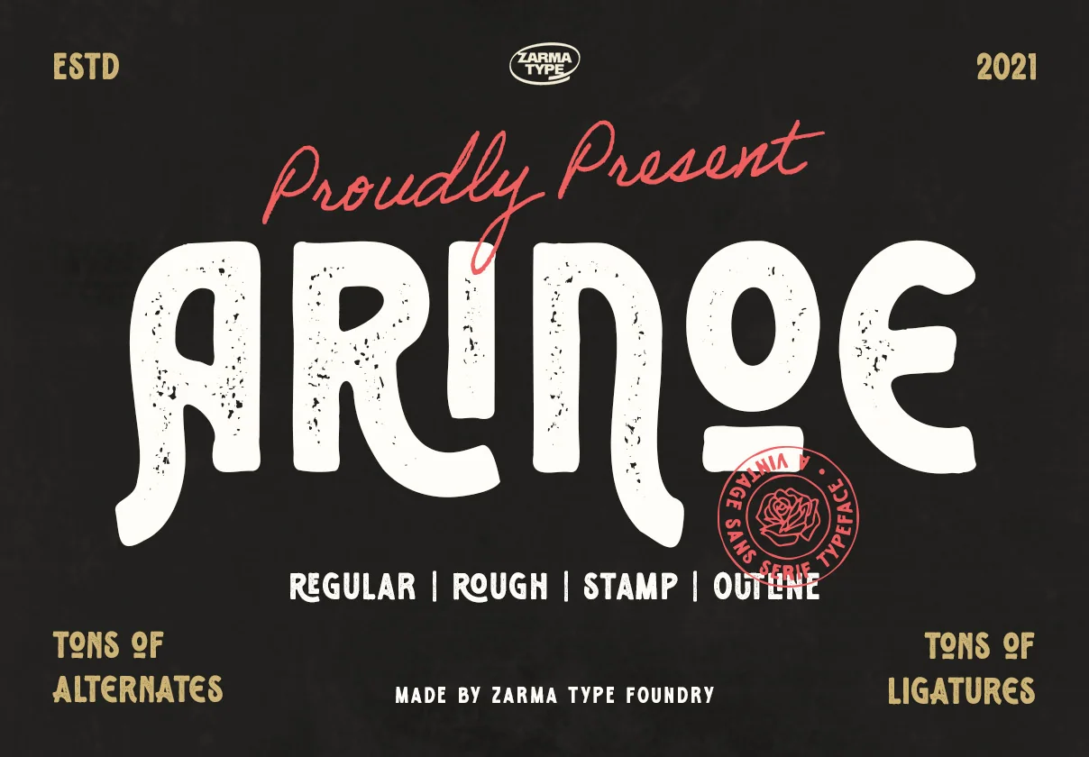 Arinoe - Vintage Display Font