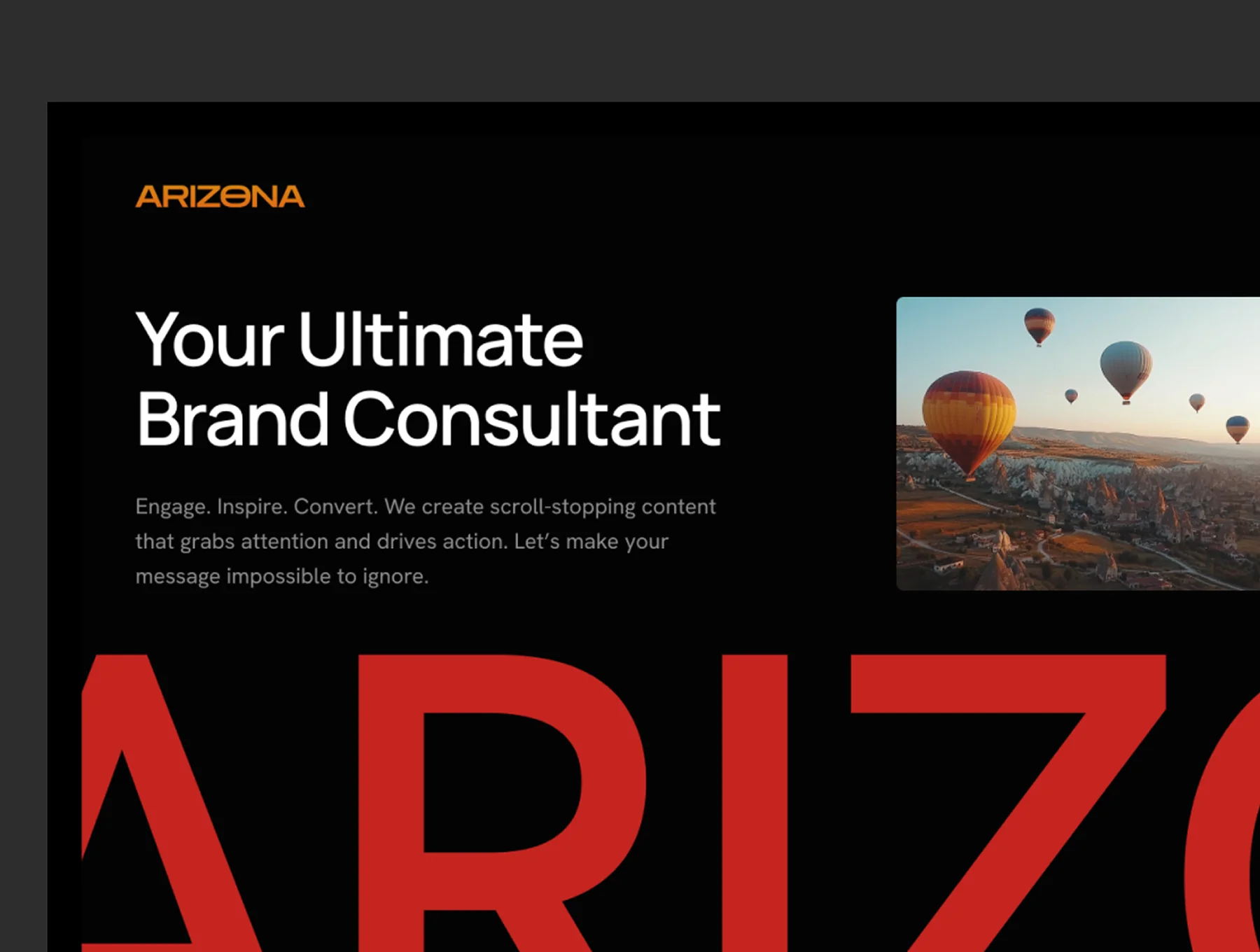 Arizona Framer Agency Template