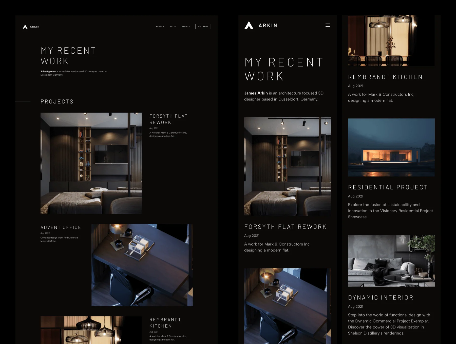 ARKIN — Portfolio Template 5