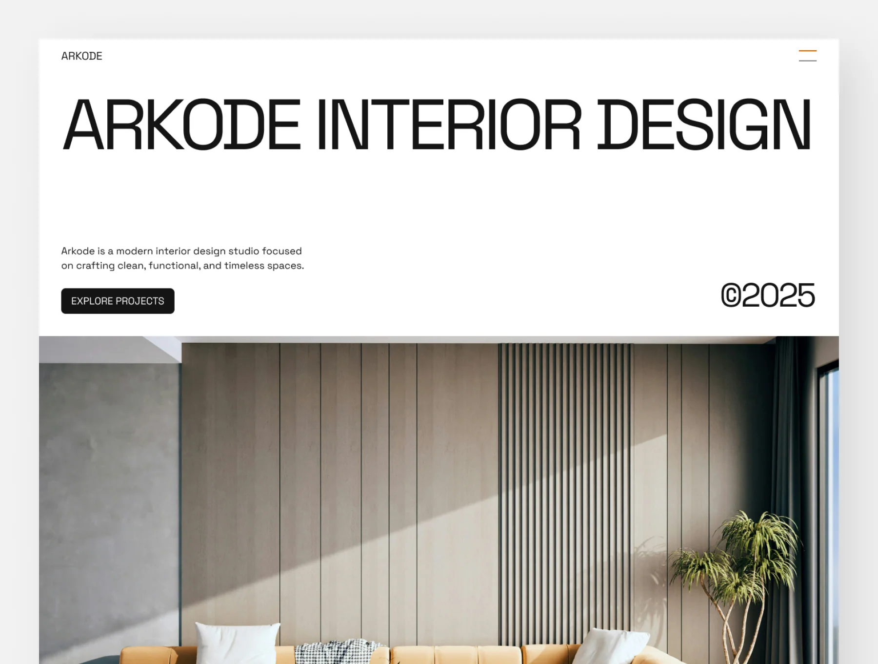 Arkode - Interior Design Agency Framer Template
