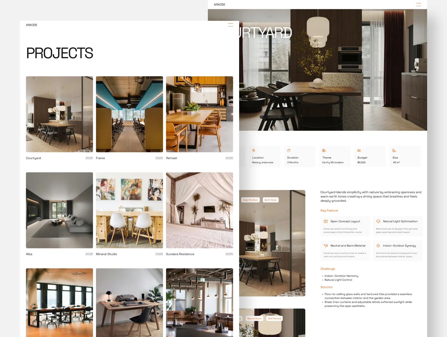 Arkode - Interior Design Agency Framer Template 4