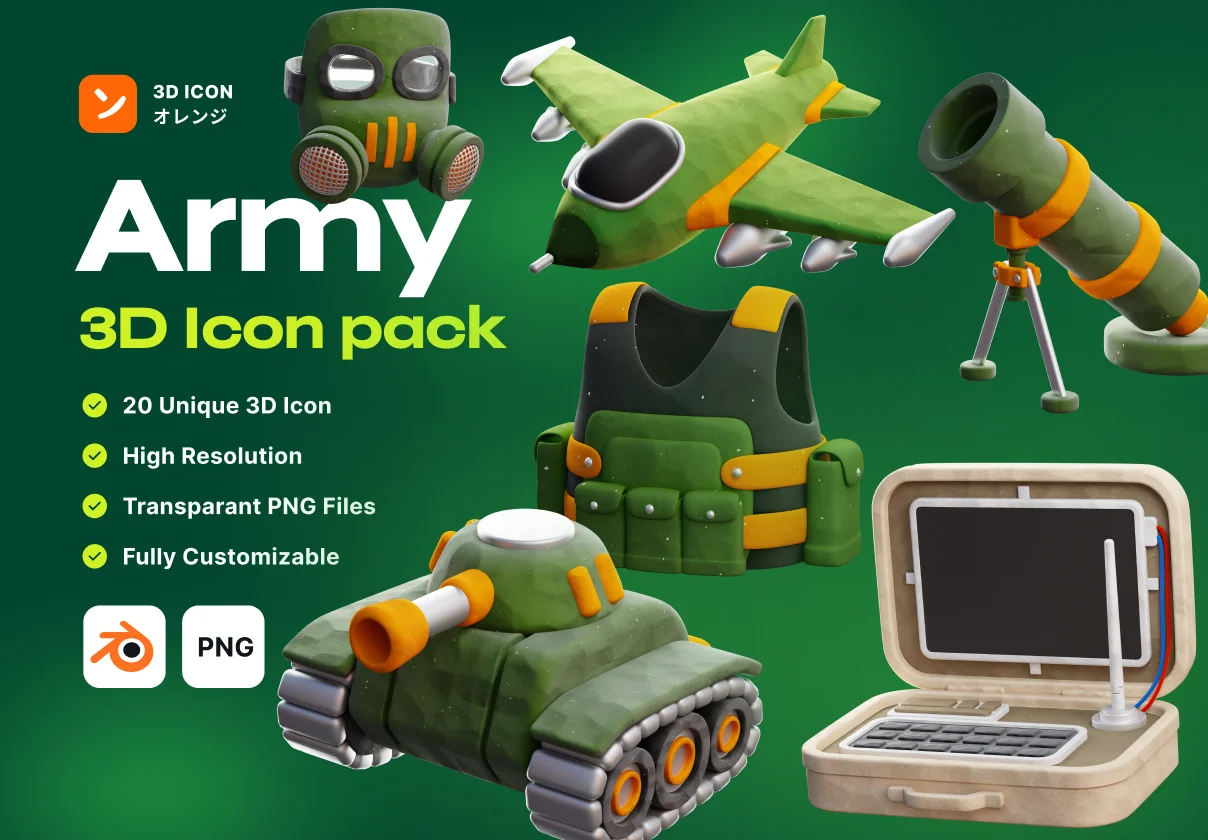 Army 3D Icon
