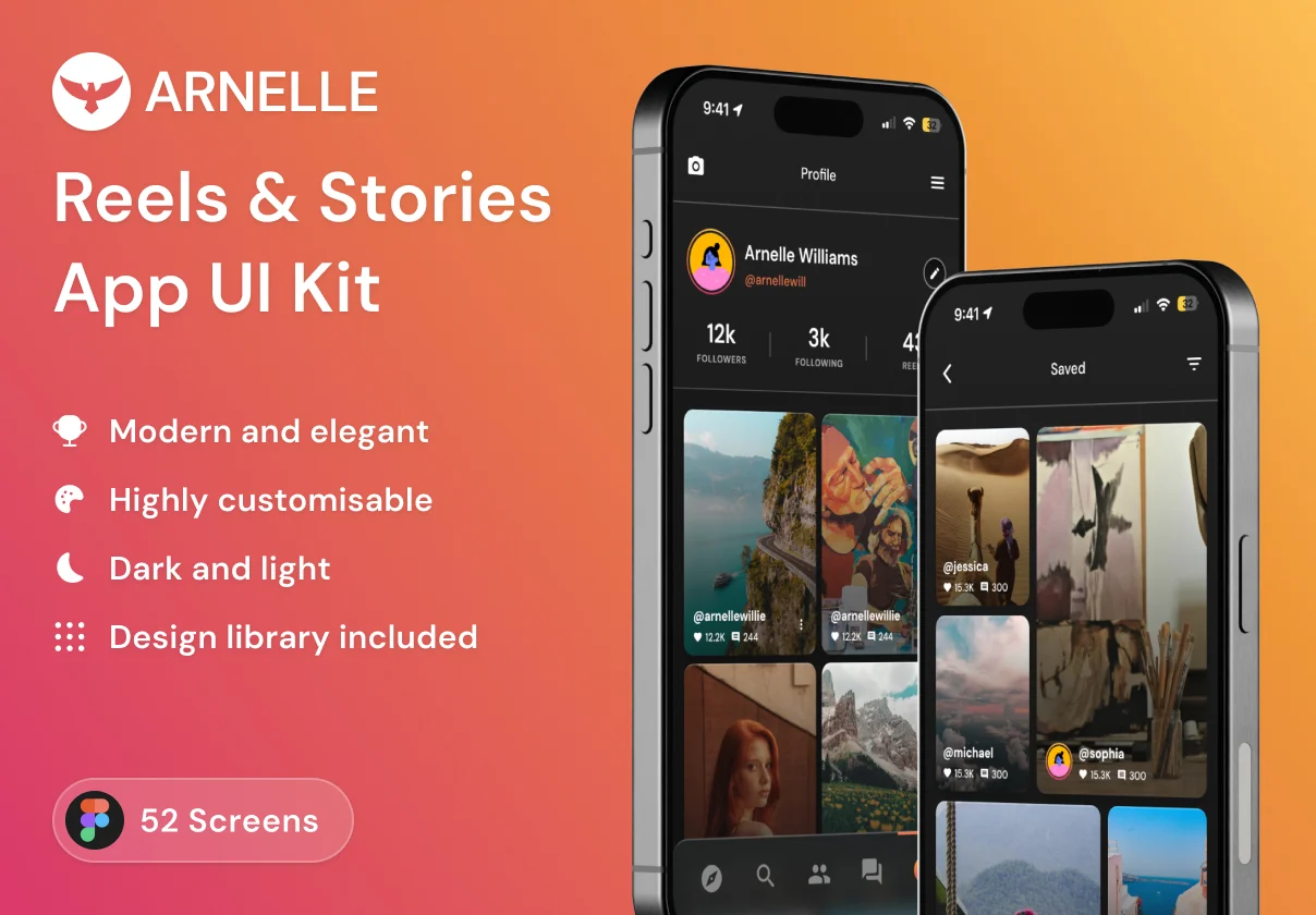 Arnelle - Stories & Reels UI Kit