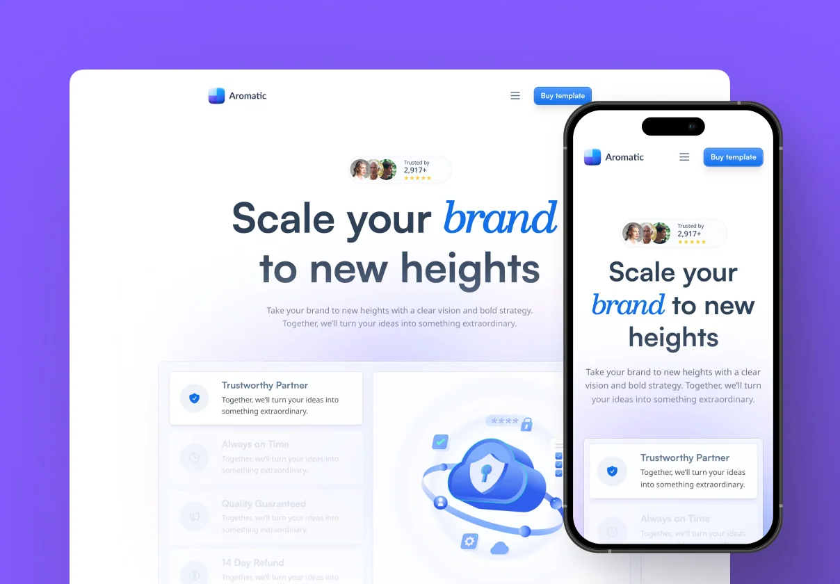 Aromatic — SaaS Marketing Startup Framer Template