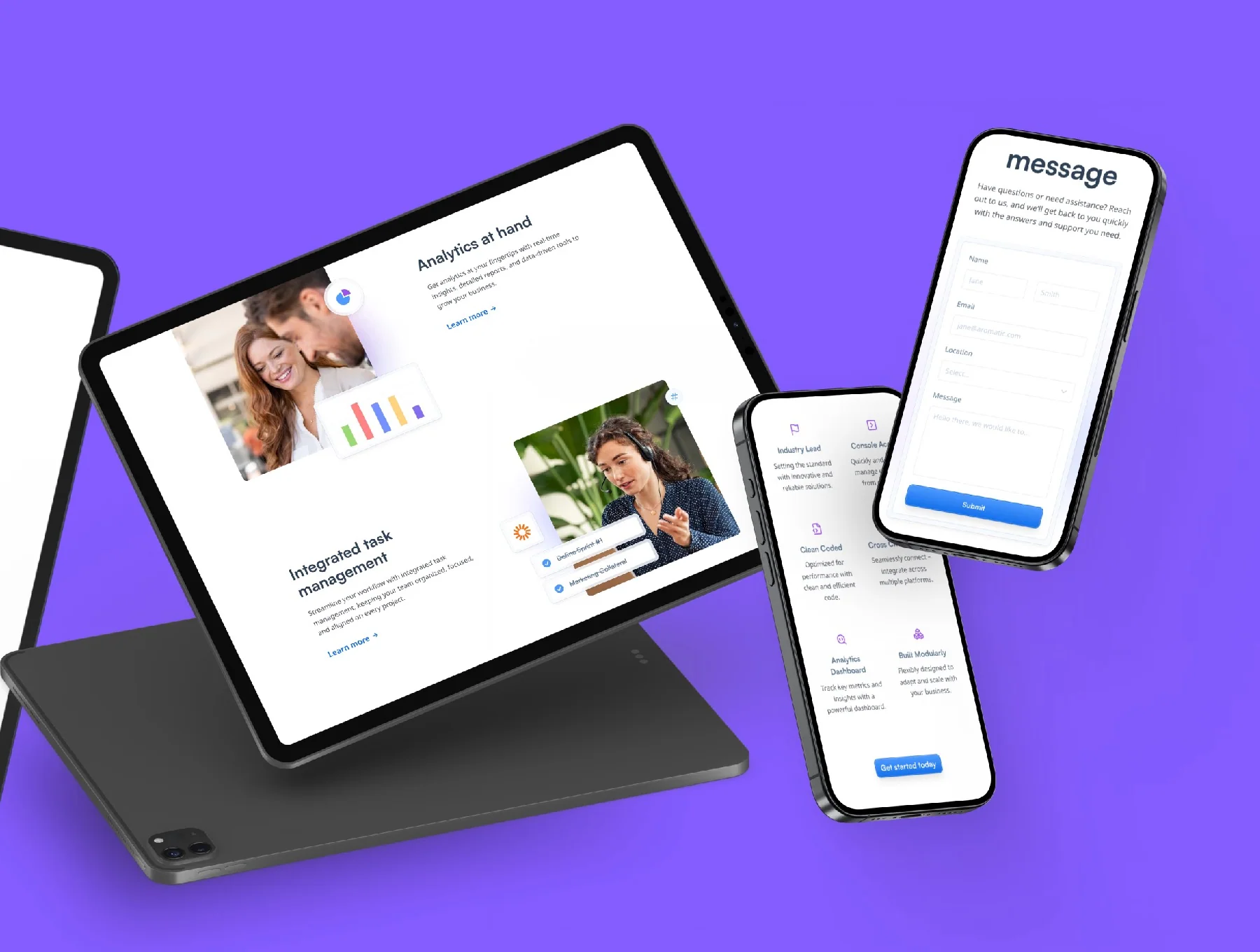 Aromatic — SaaS Marketing Startup Framer Template 4