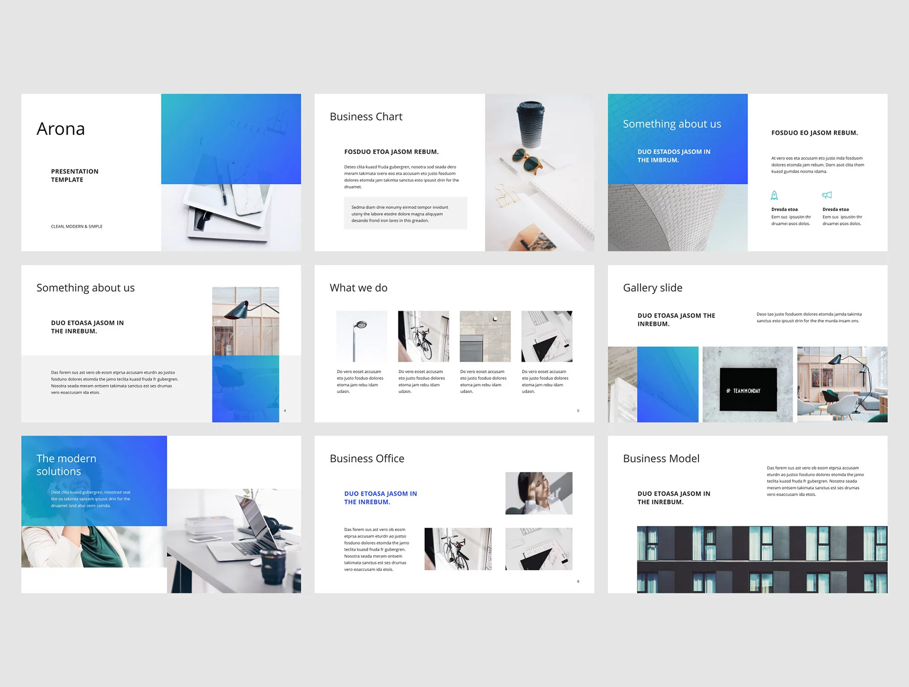 ARONA - Powerpoint Template + 20 Phots Bonus 2