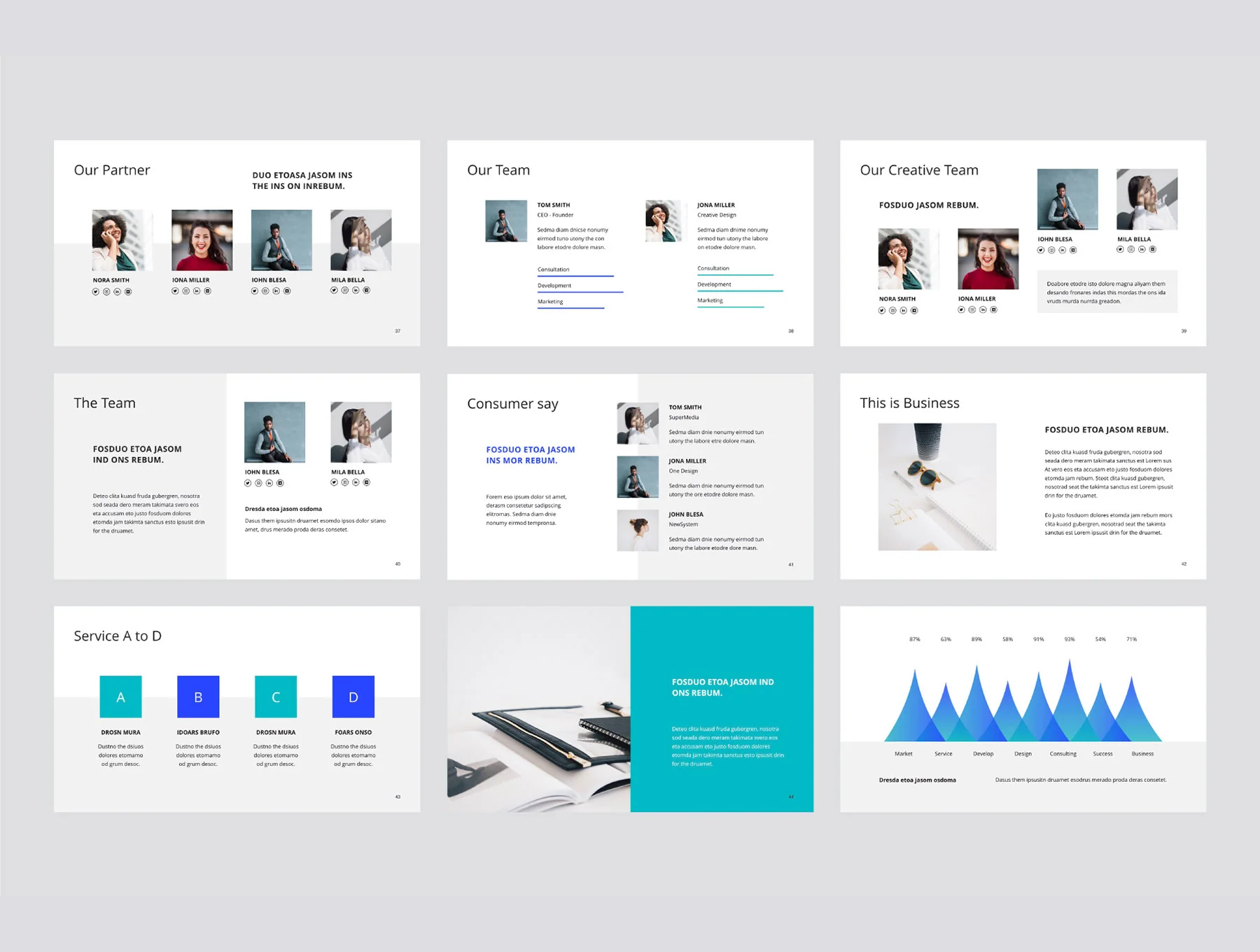 ARONA - Powerpoint Template + 20 Phots Bonus 6