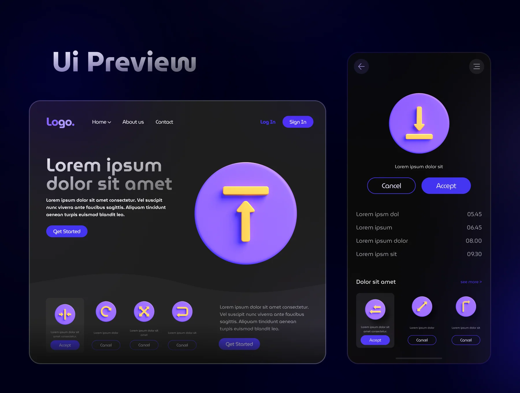 Arrow 3D Icon Set 5