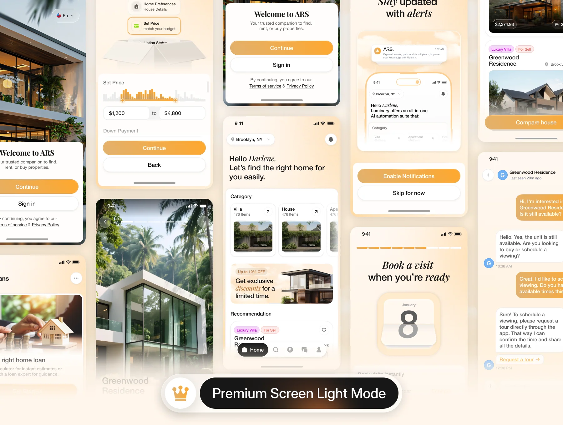 ARS — Modern Real Estate Apps UI Kit 4