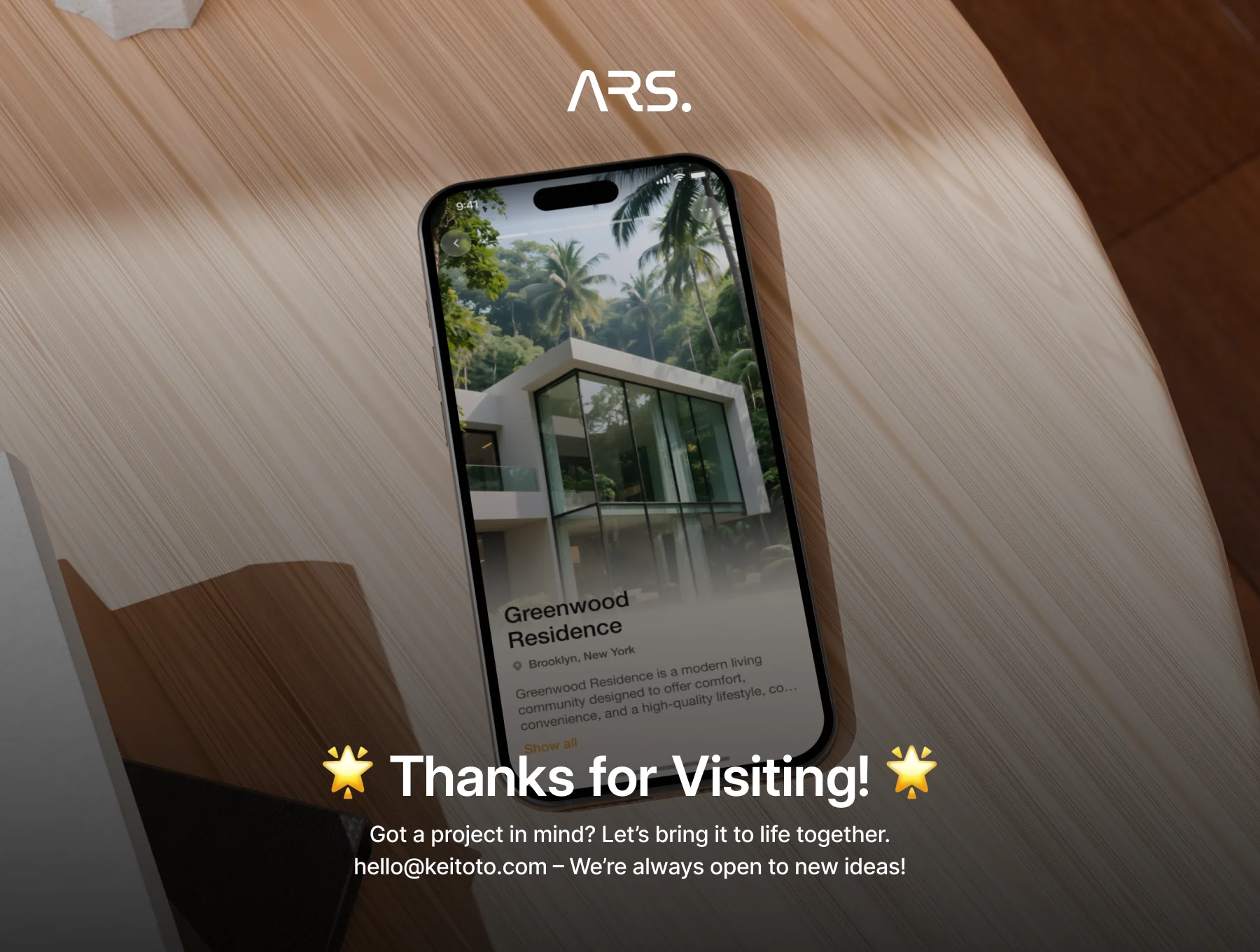 ARS — Modern Real Estate Apps UI Kit 6